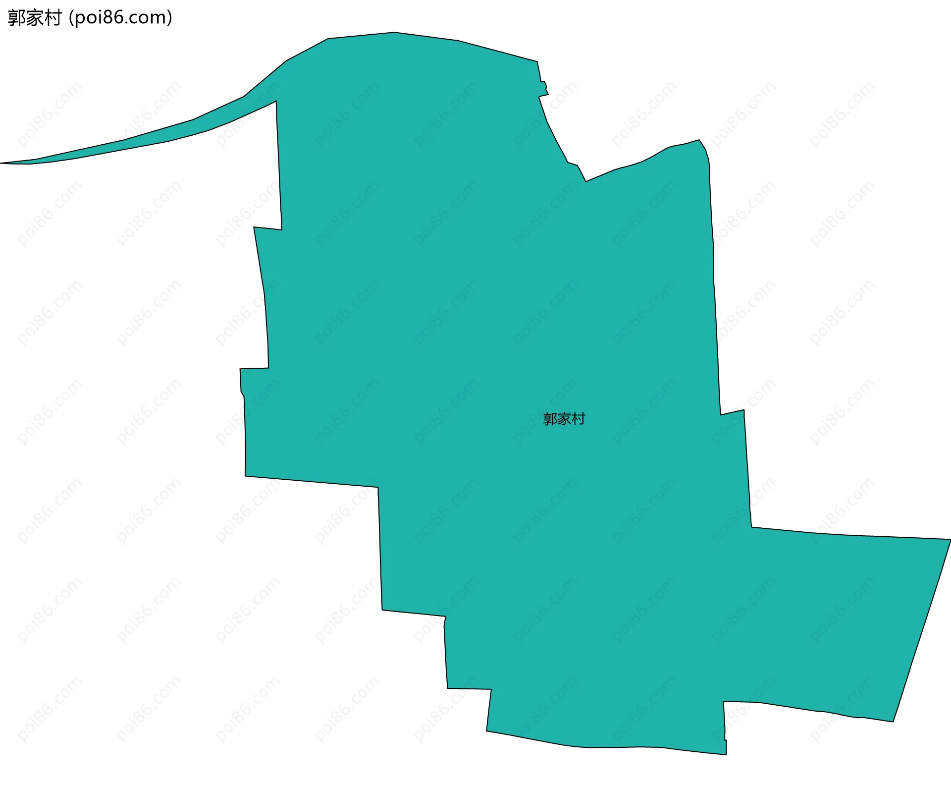 郭家村边界地图