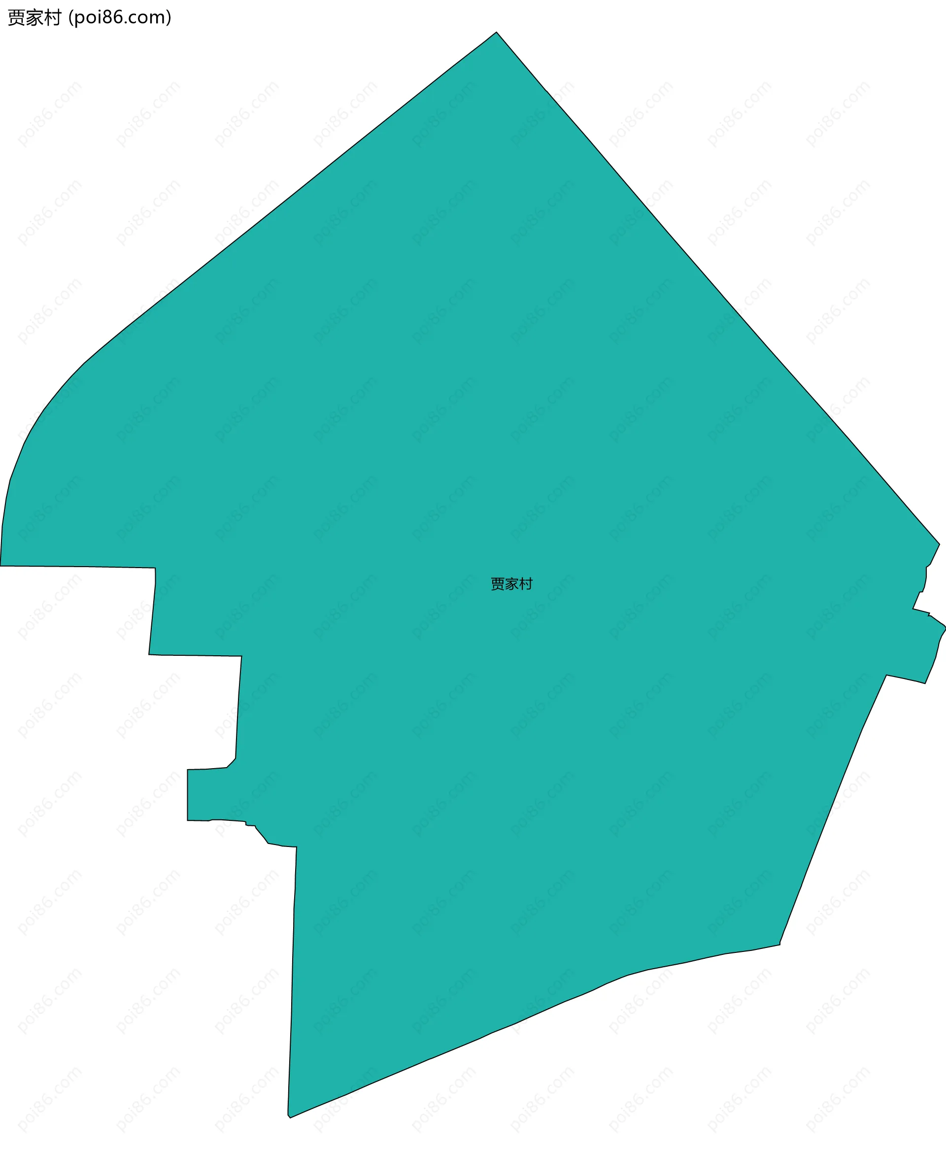 贾家村边界地图