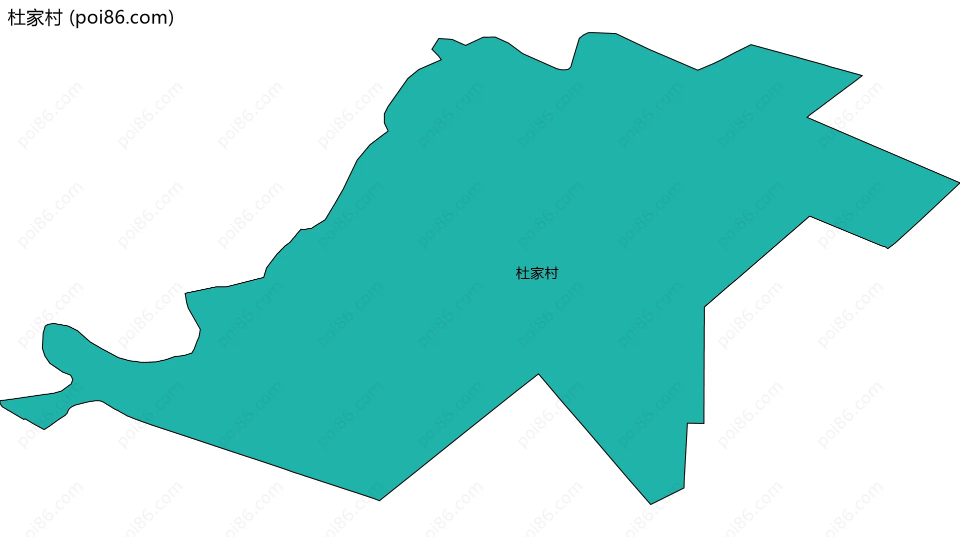 杜家村边界地图