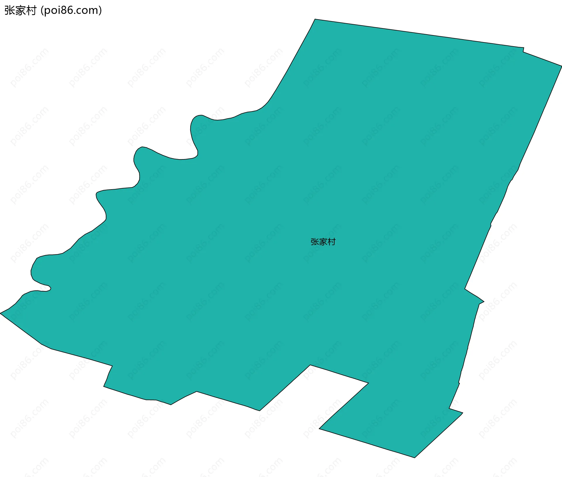 张家村边界地图