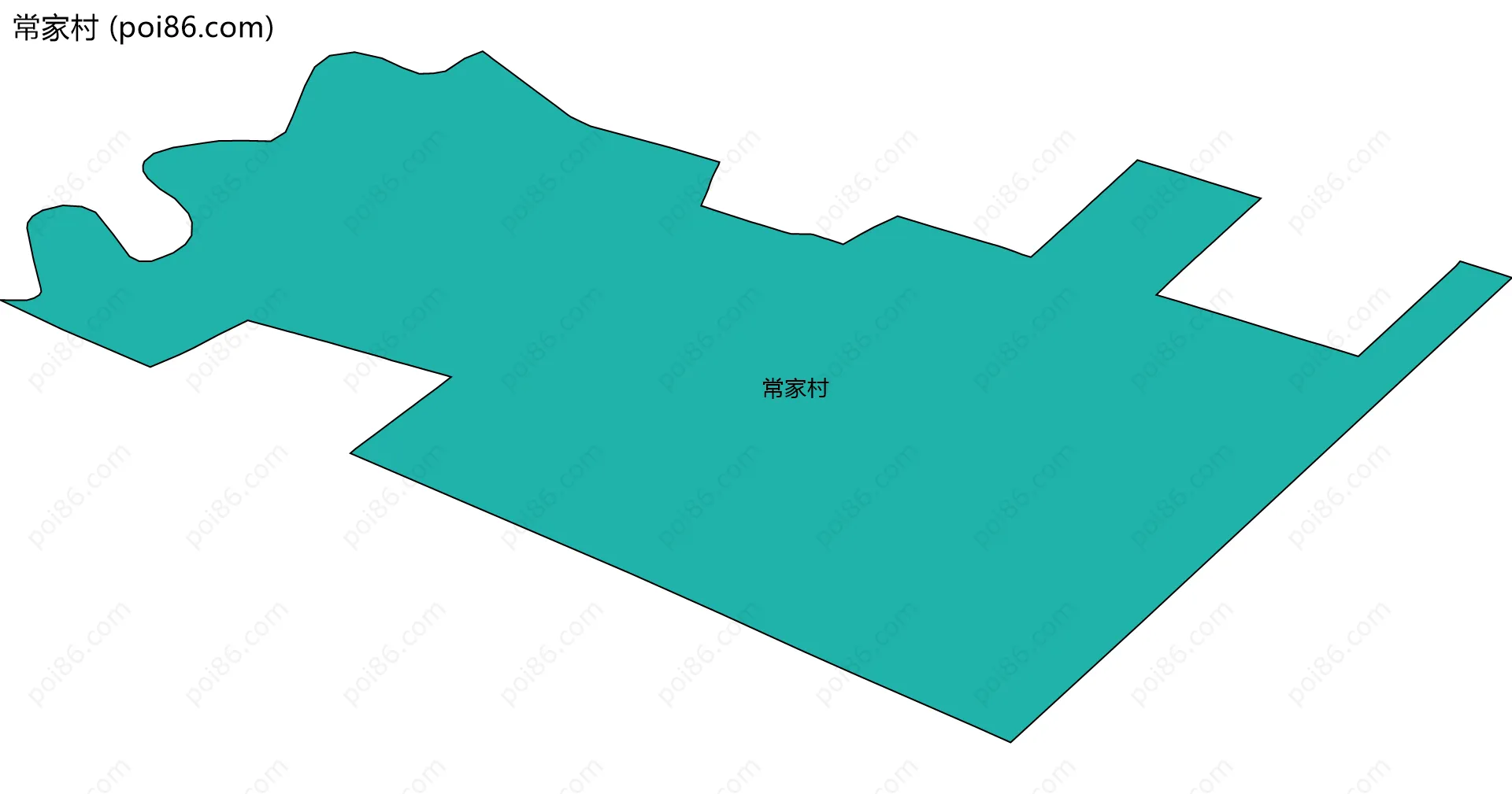 常家村边界地图