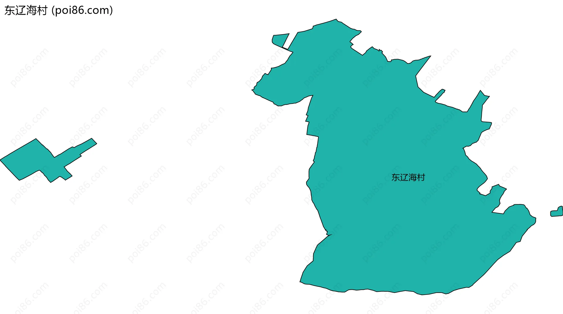东辽海村边界地图