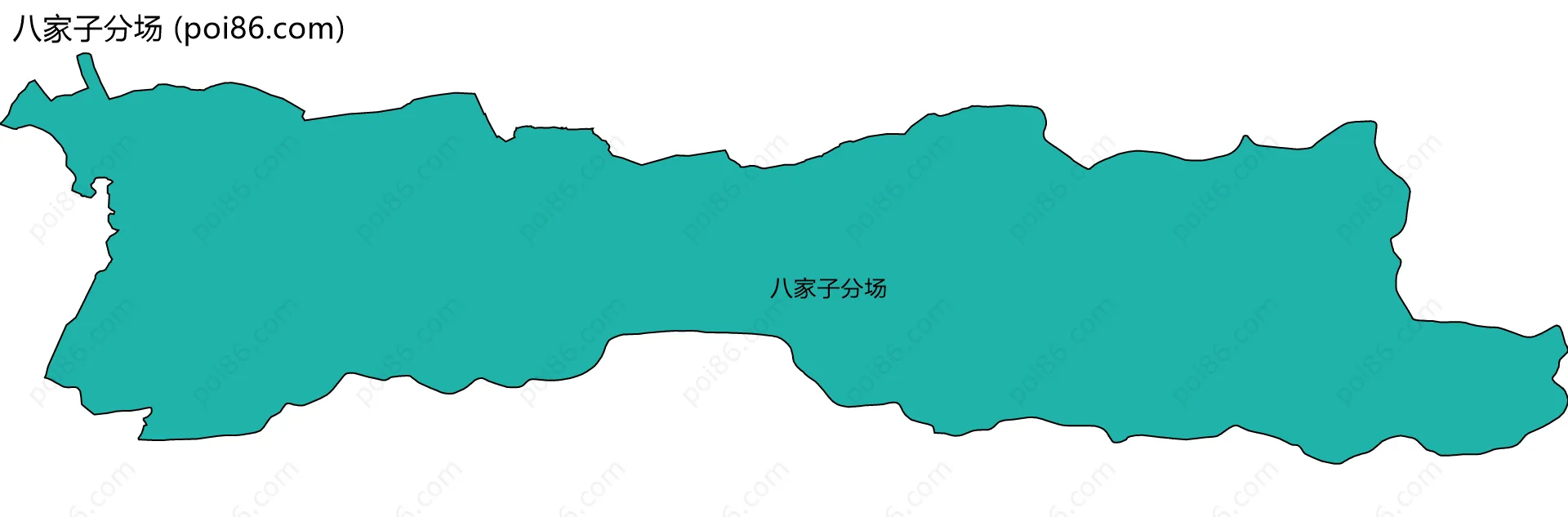 八家子分场边界地图