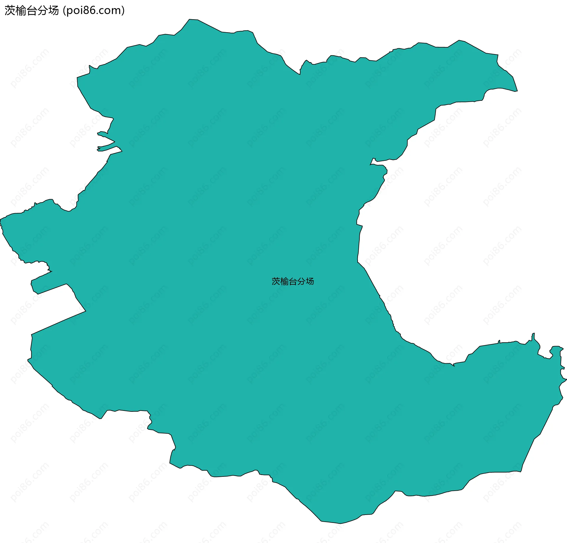 茨榆台分场边界地图