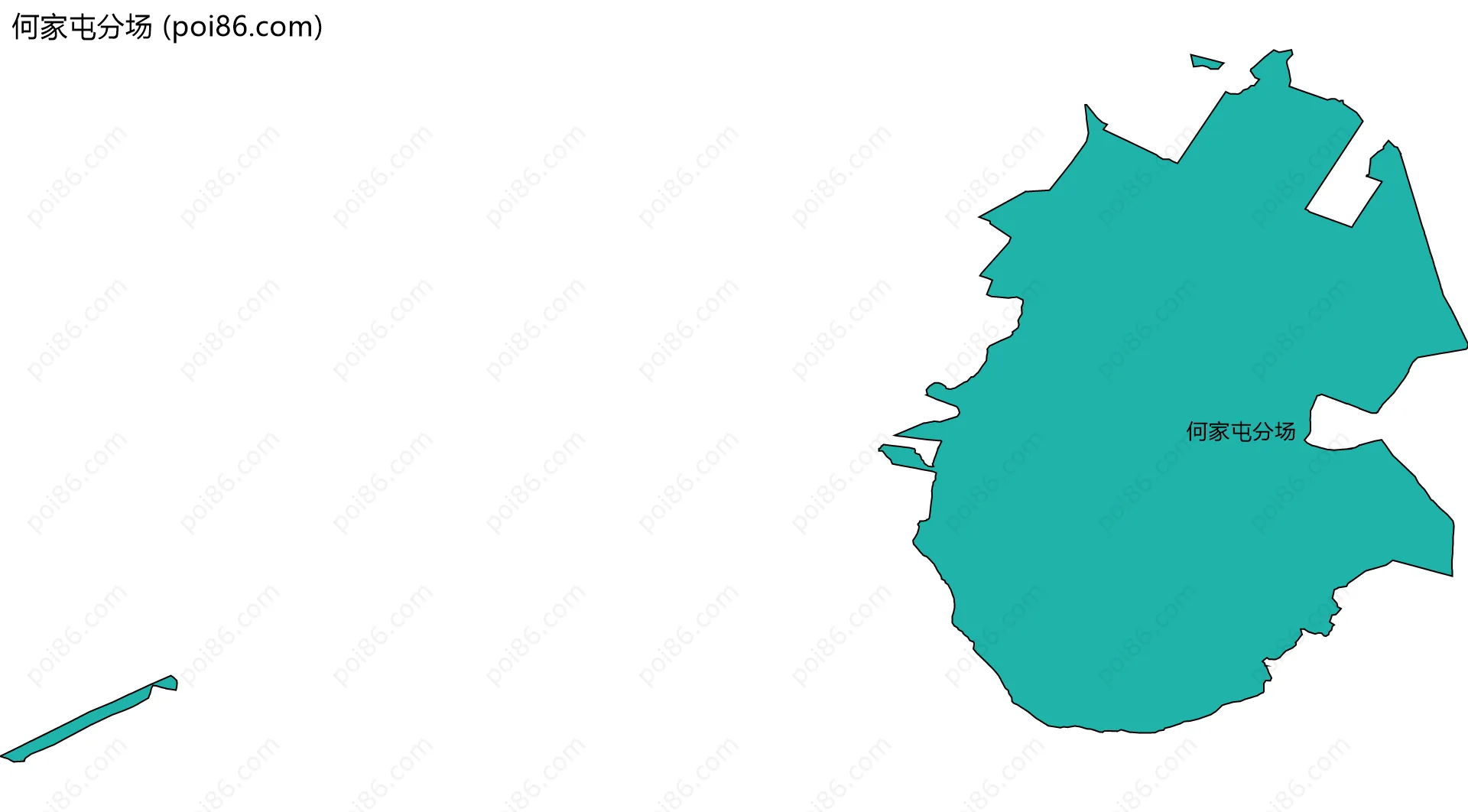 何家屯分场边界地图