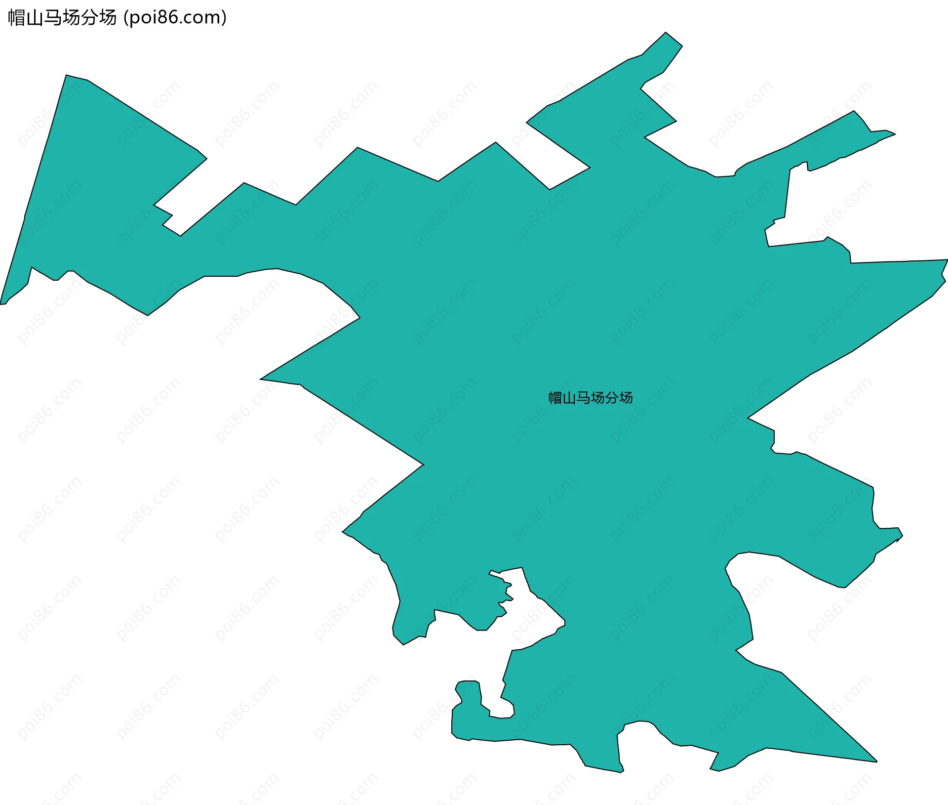 帽山马场分场边界地图
