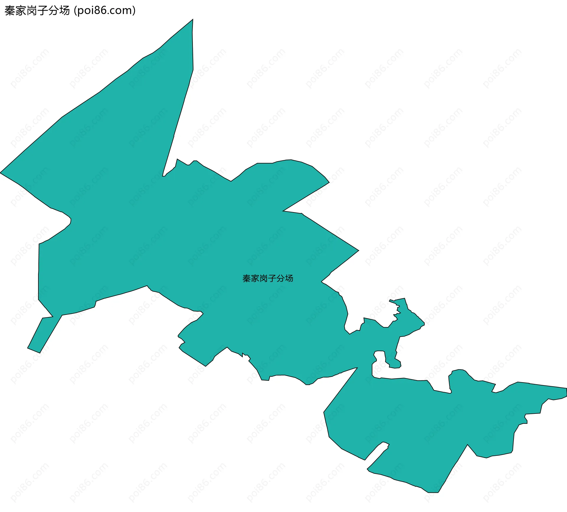 秦家岗子分场边界地图