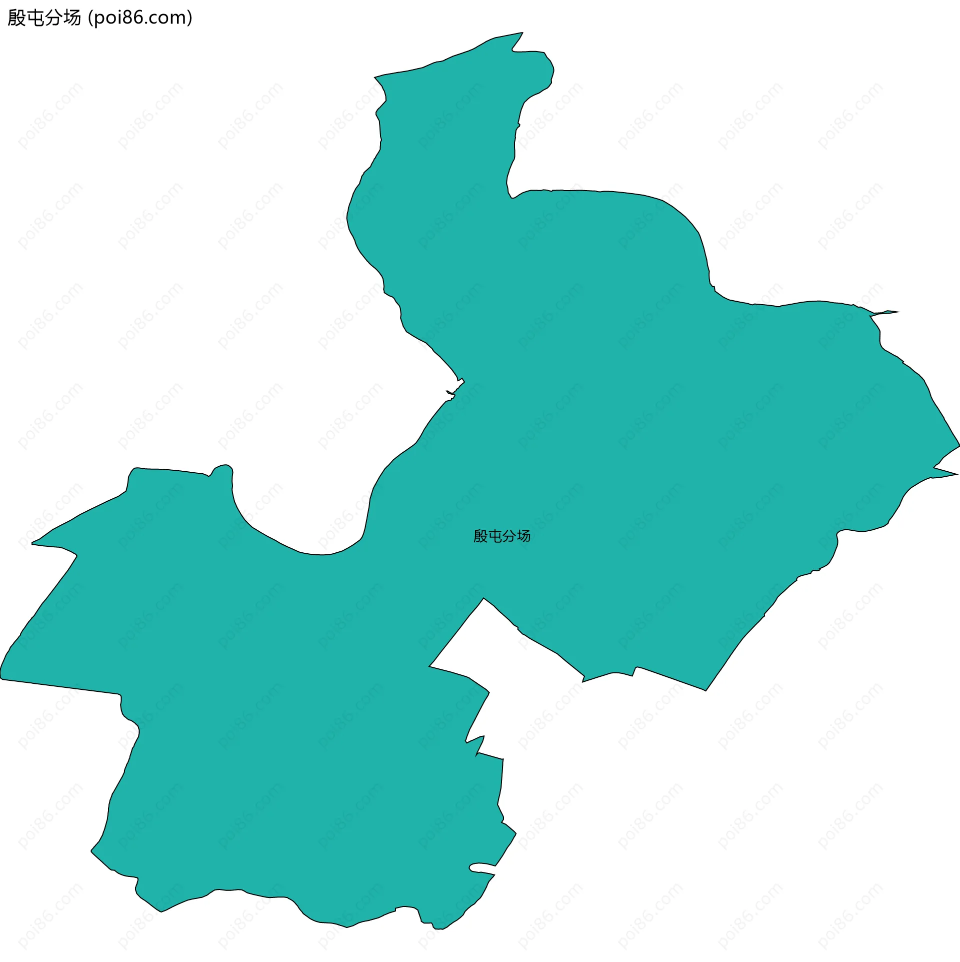 殷屯分场边界地图