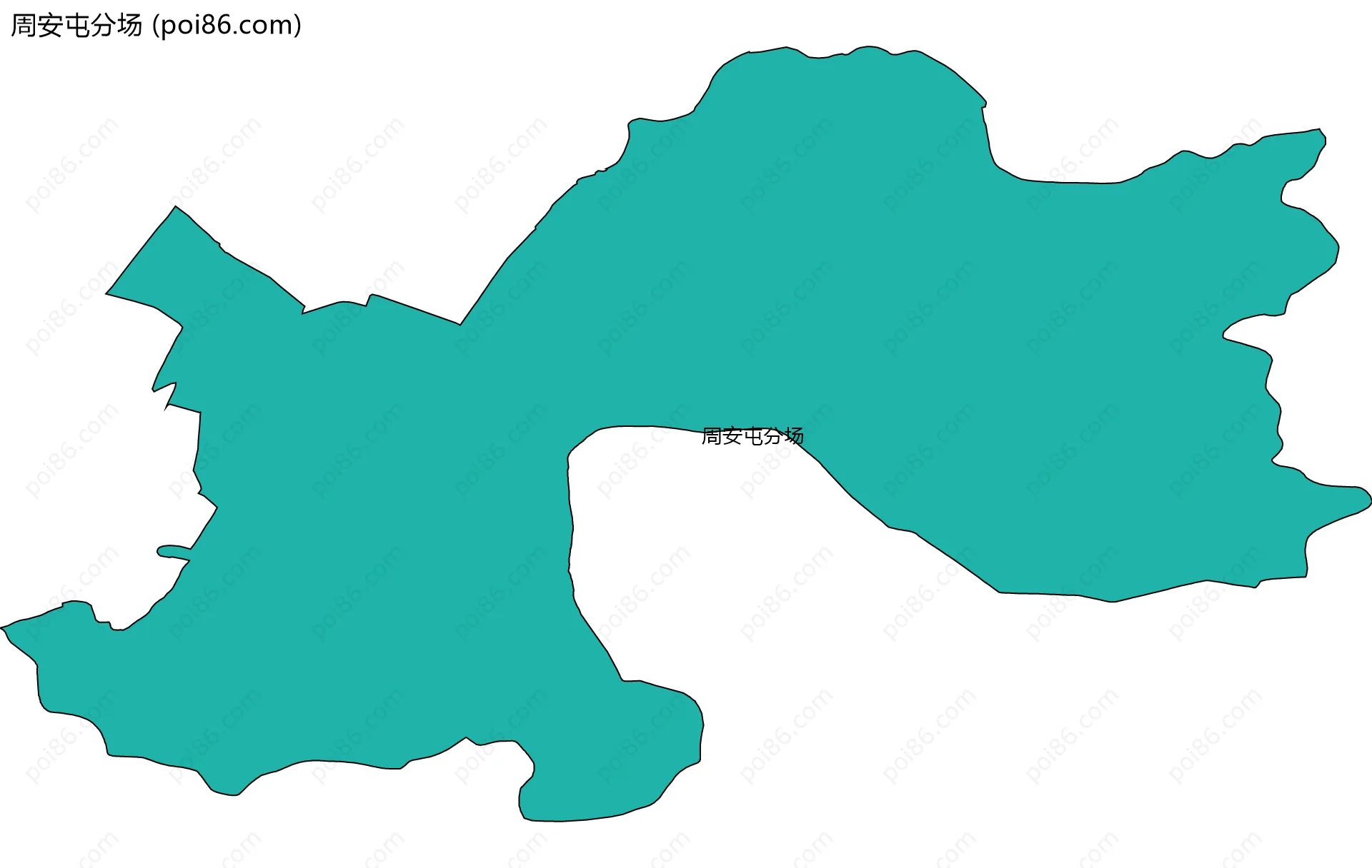 周安屯分场边界地图