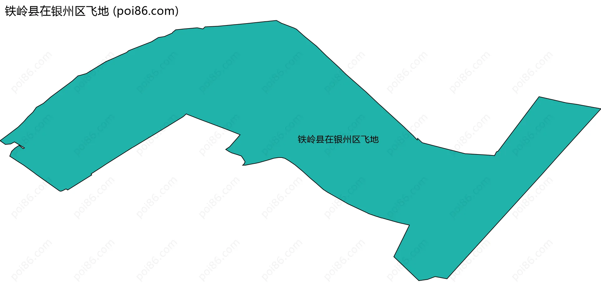 铁岭县在银州区飞地边界地图