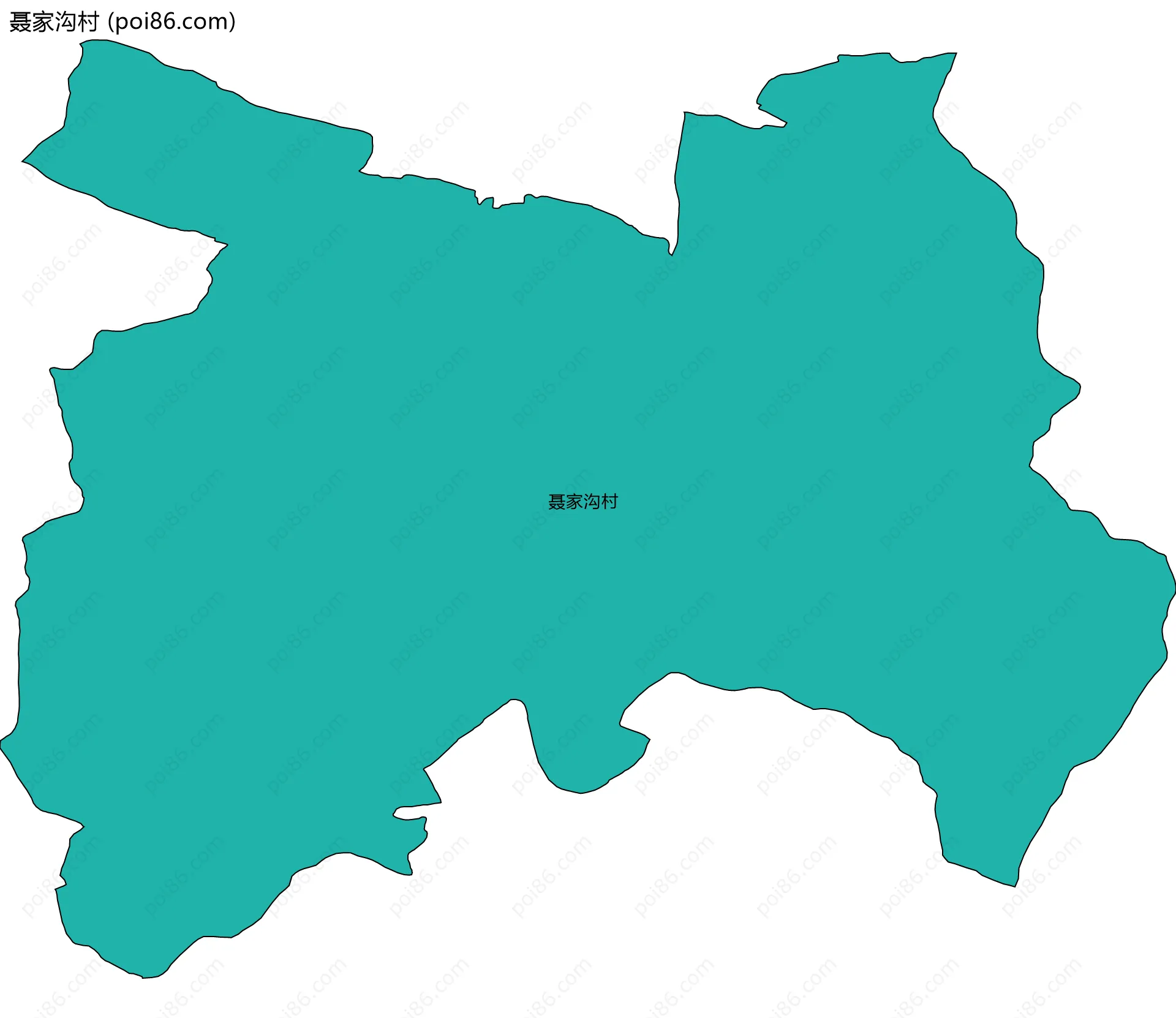 聂家沟村边界地图