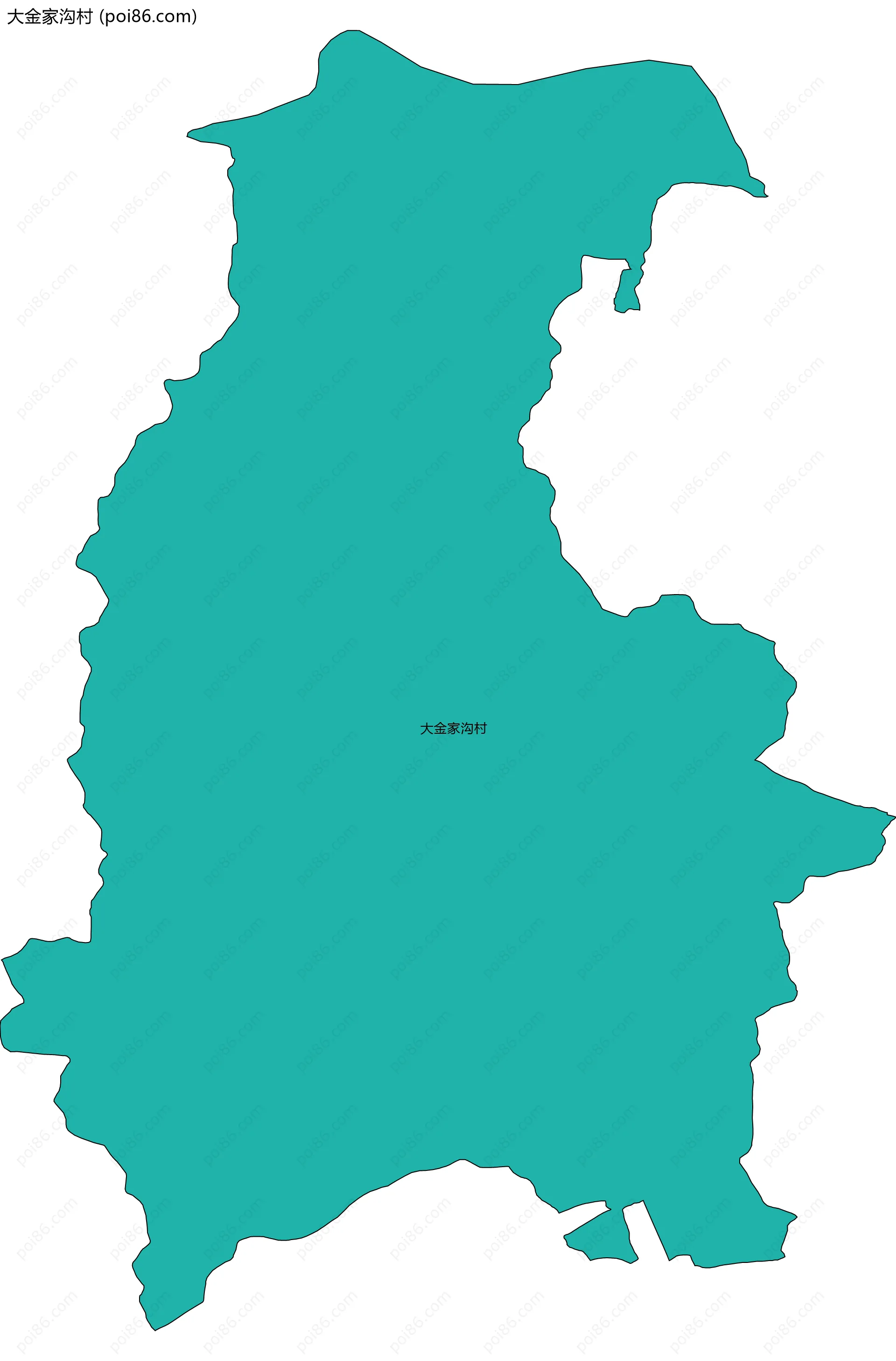大金家沟村边界地图