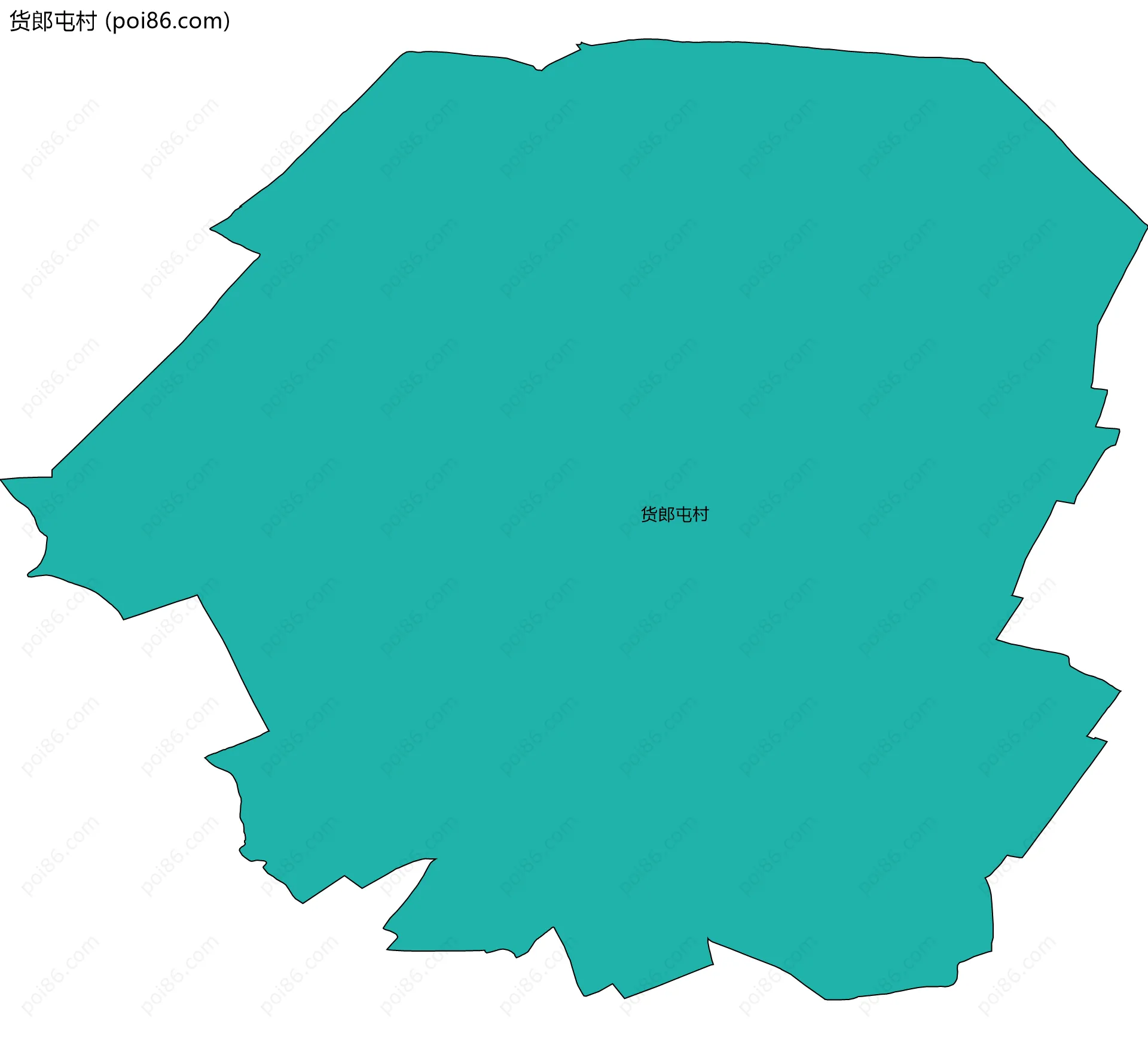 货郎屯村边界地图