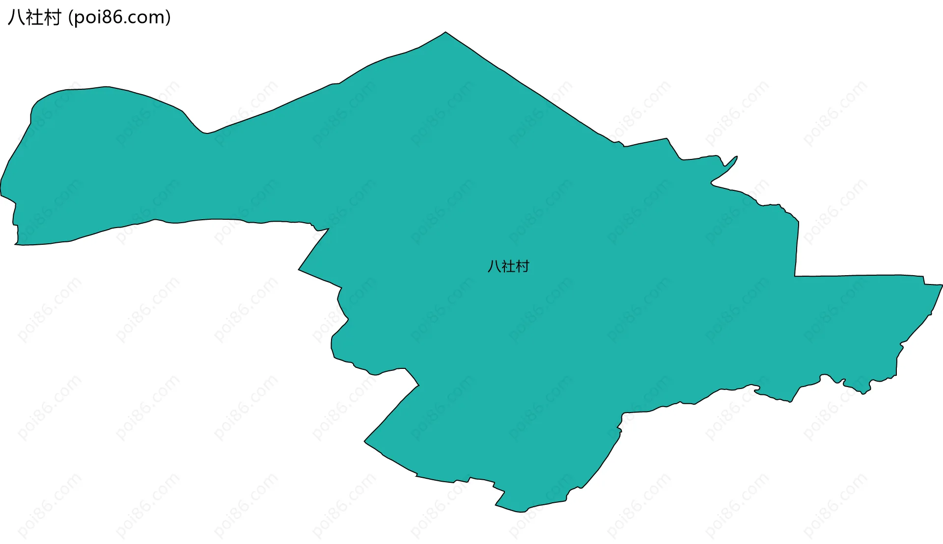 八社村边界地图