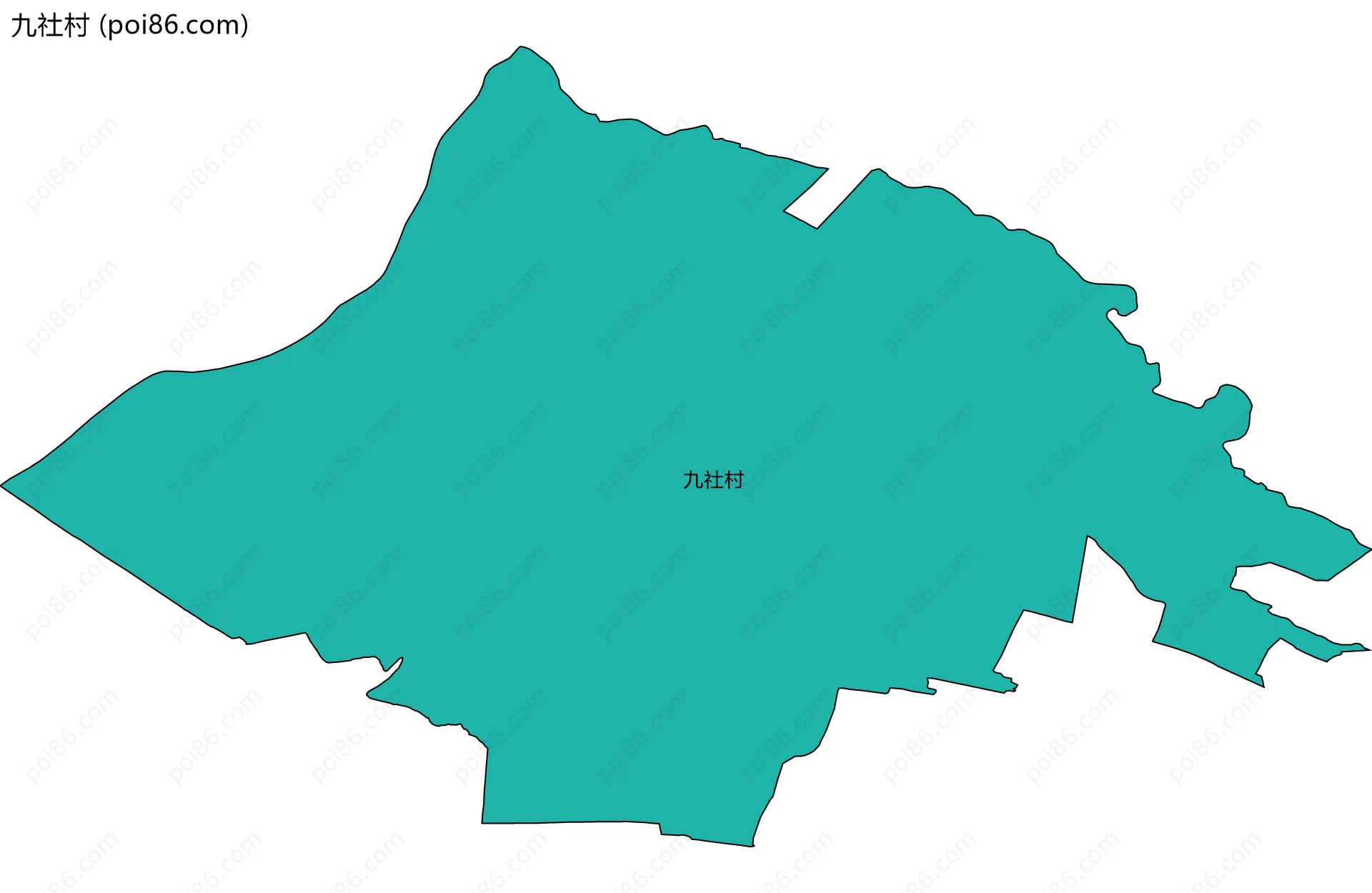 九社村边界地图