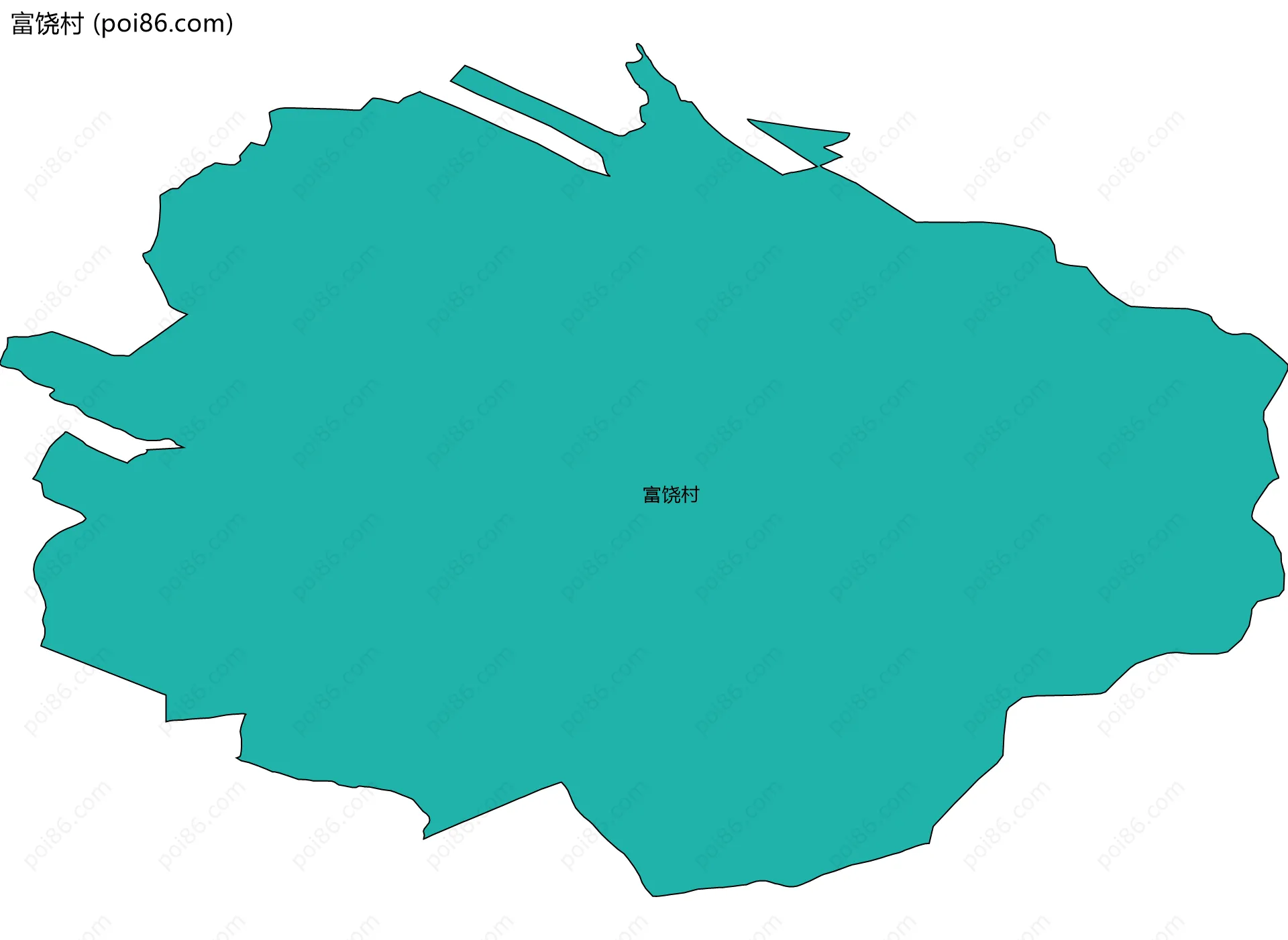 富饶村边界地图