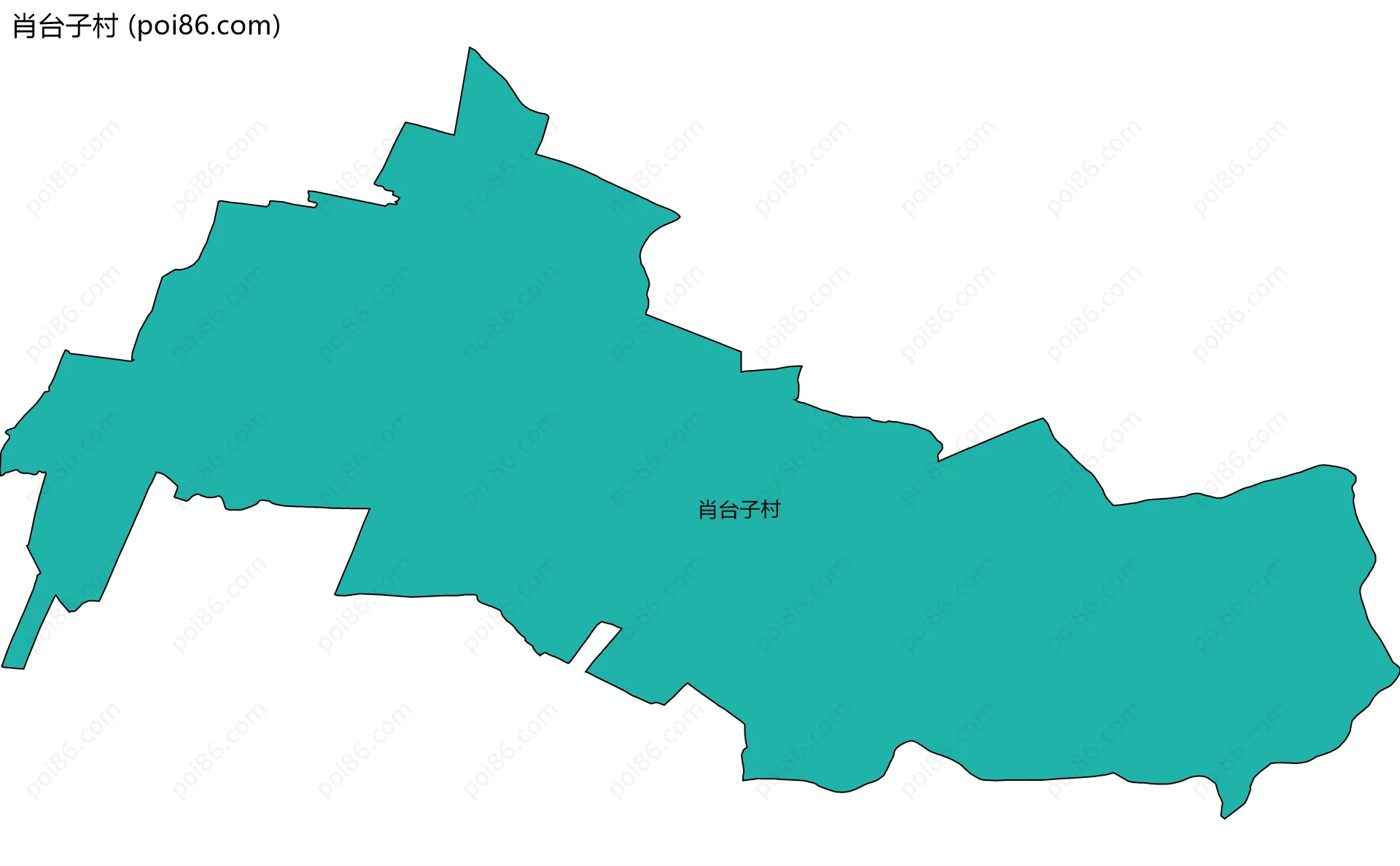 肖台子村边界地图