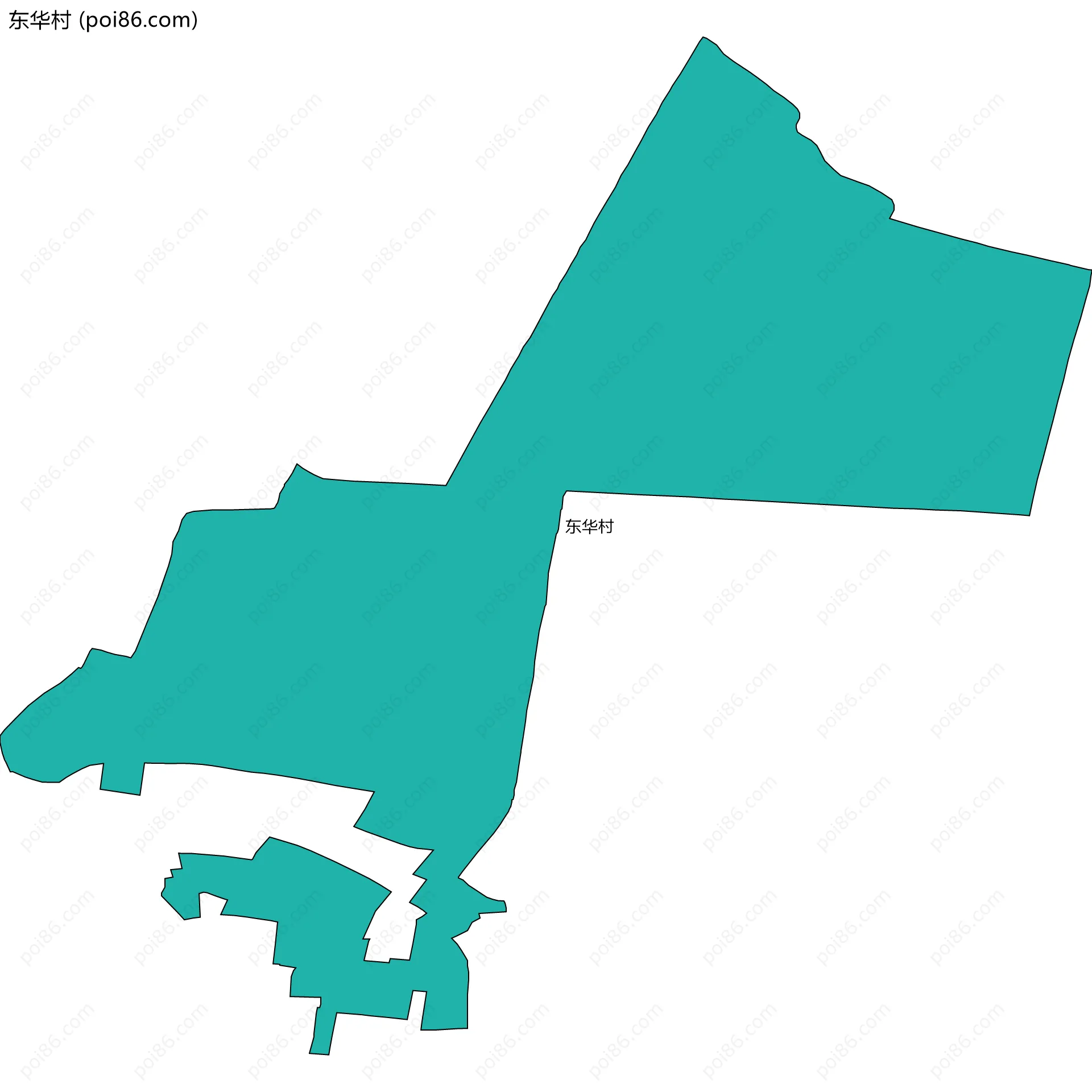 东华村边界地图