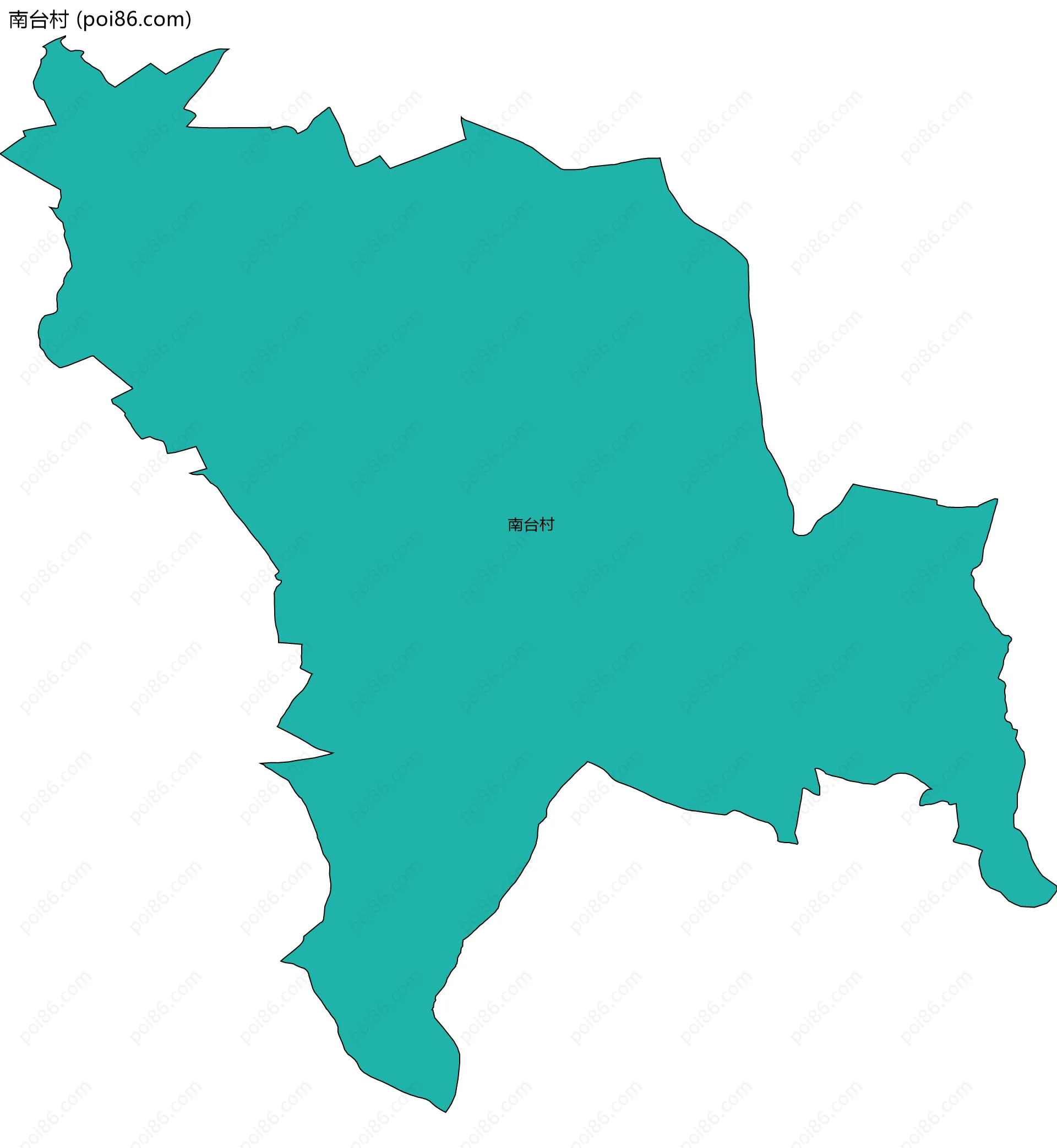 南台村边界地图