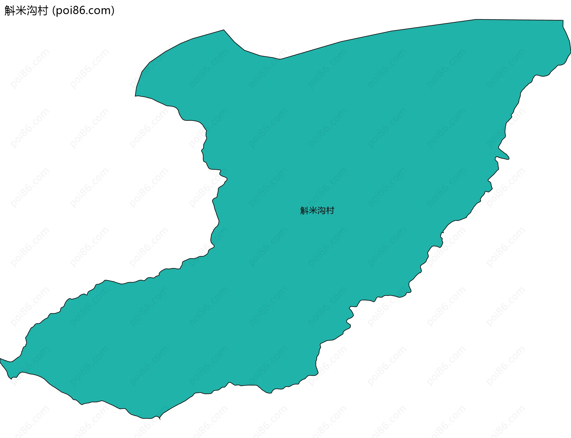 斛米沟村边界地图