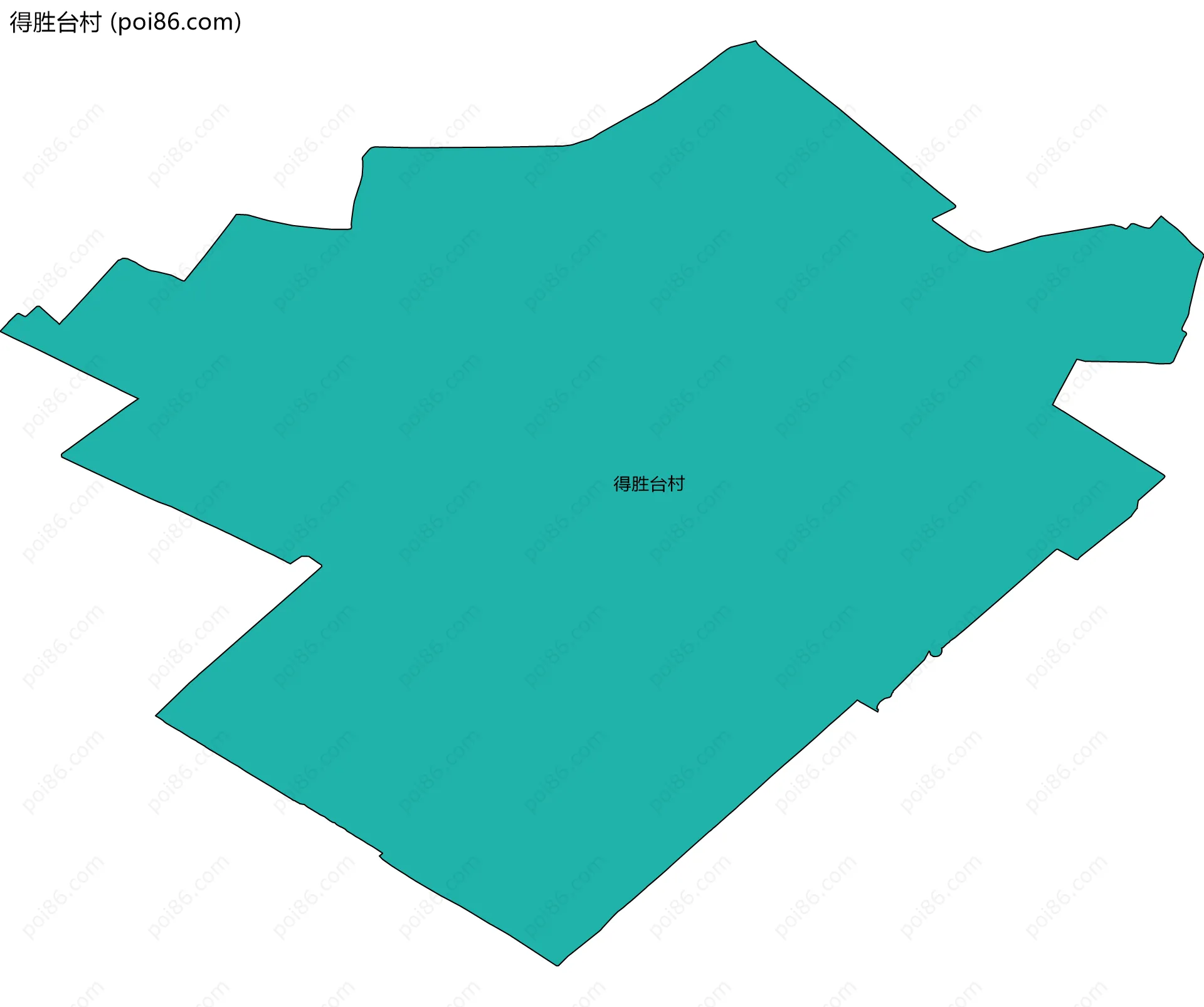 得胜台村边界地图