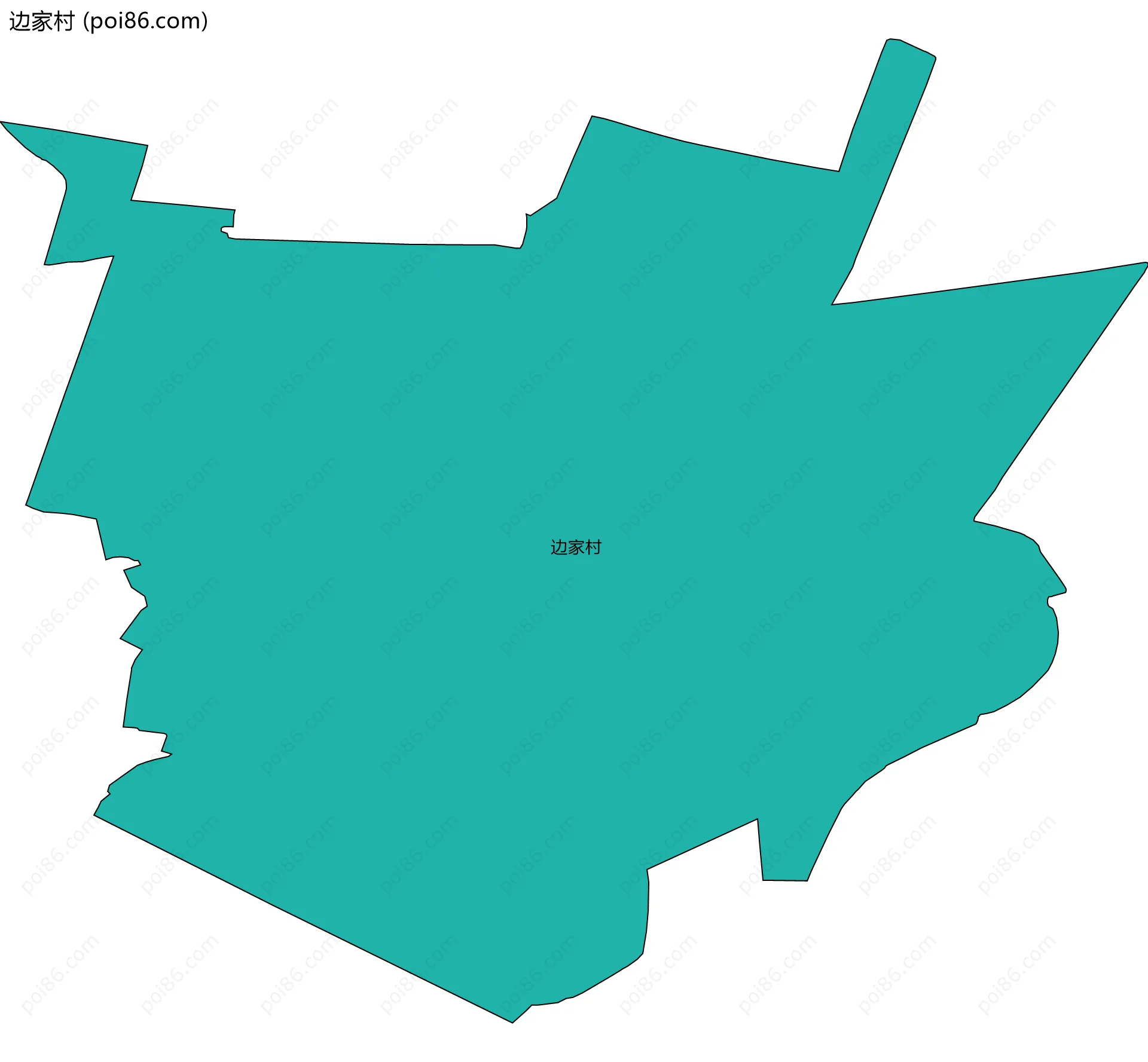 边家村边界地图