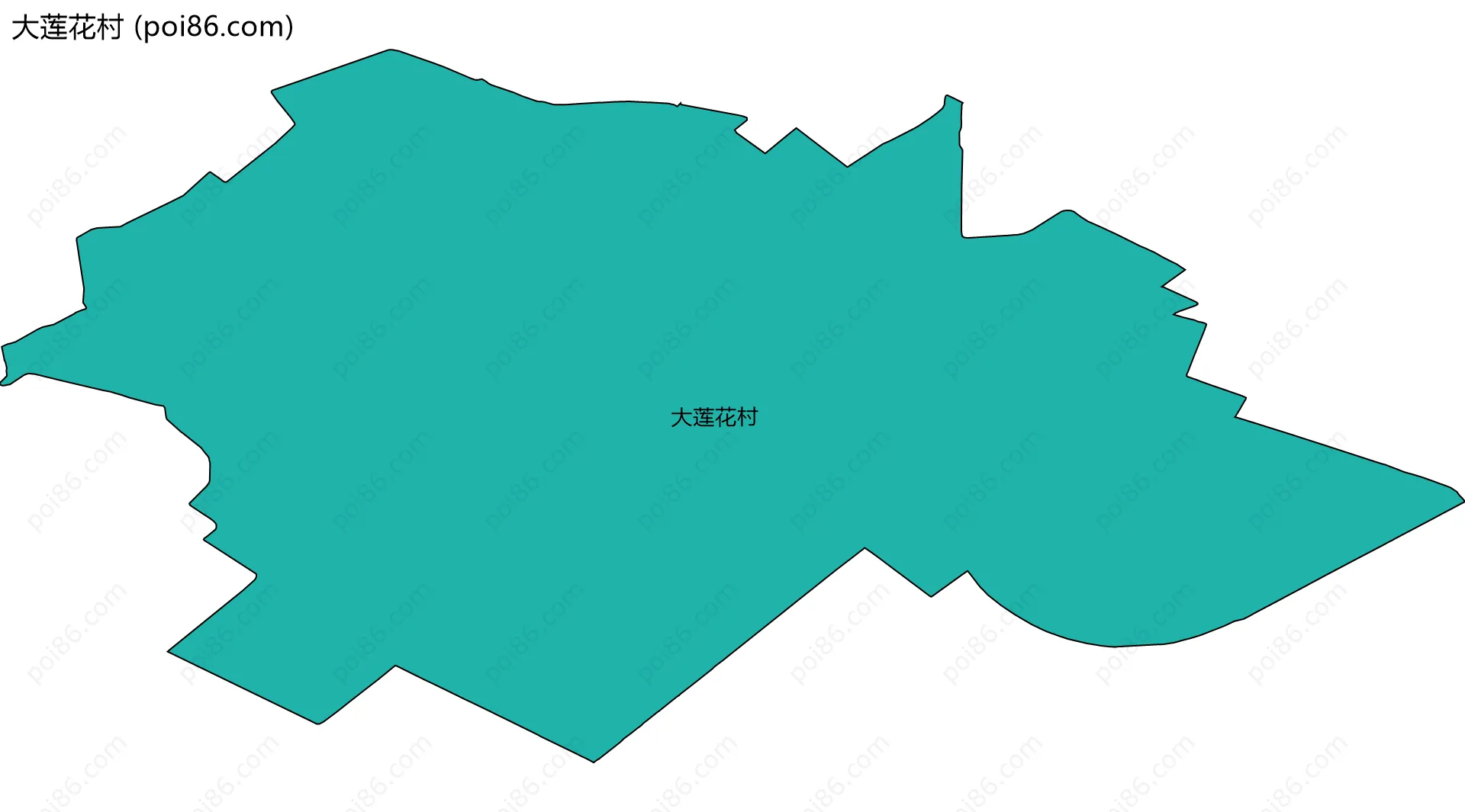 大莲花村边界地图