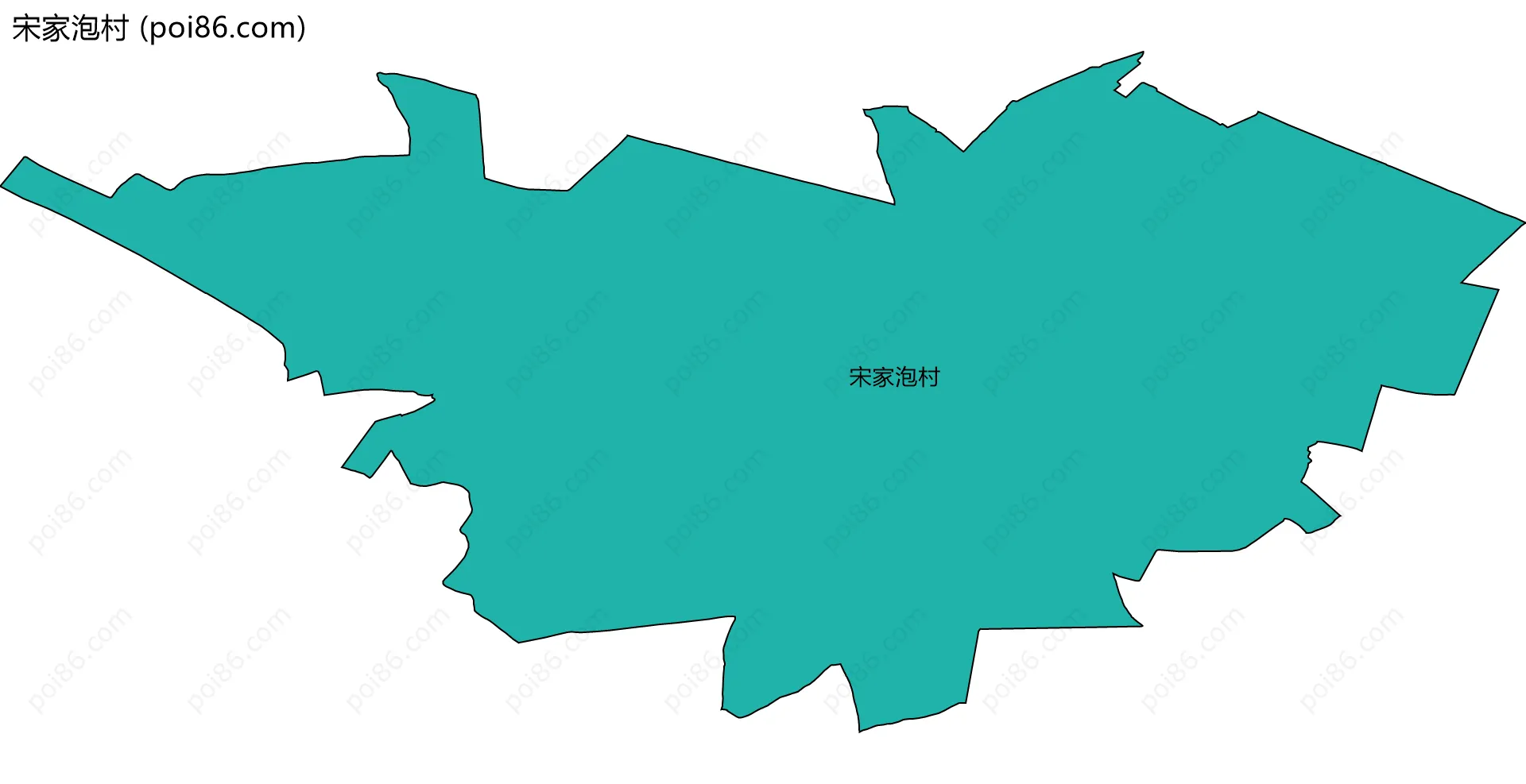 宋家泡村边界地图