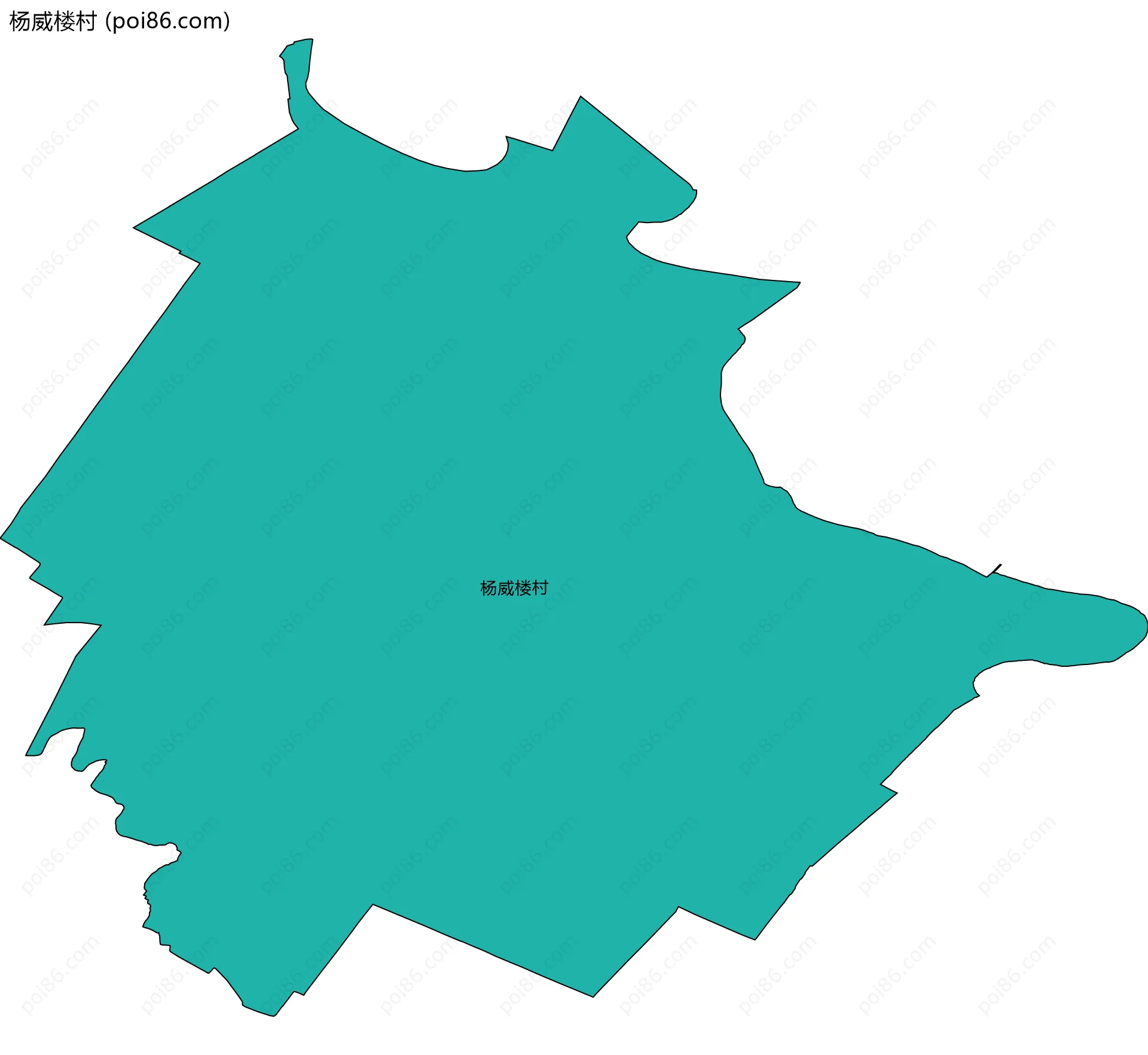 杨威楼村边界地图
