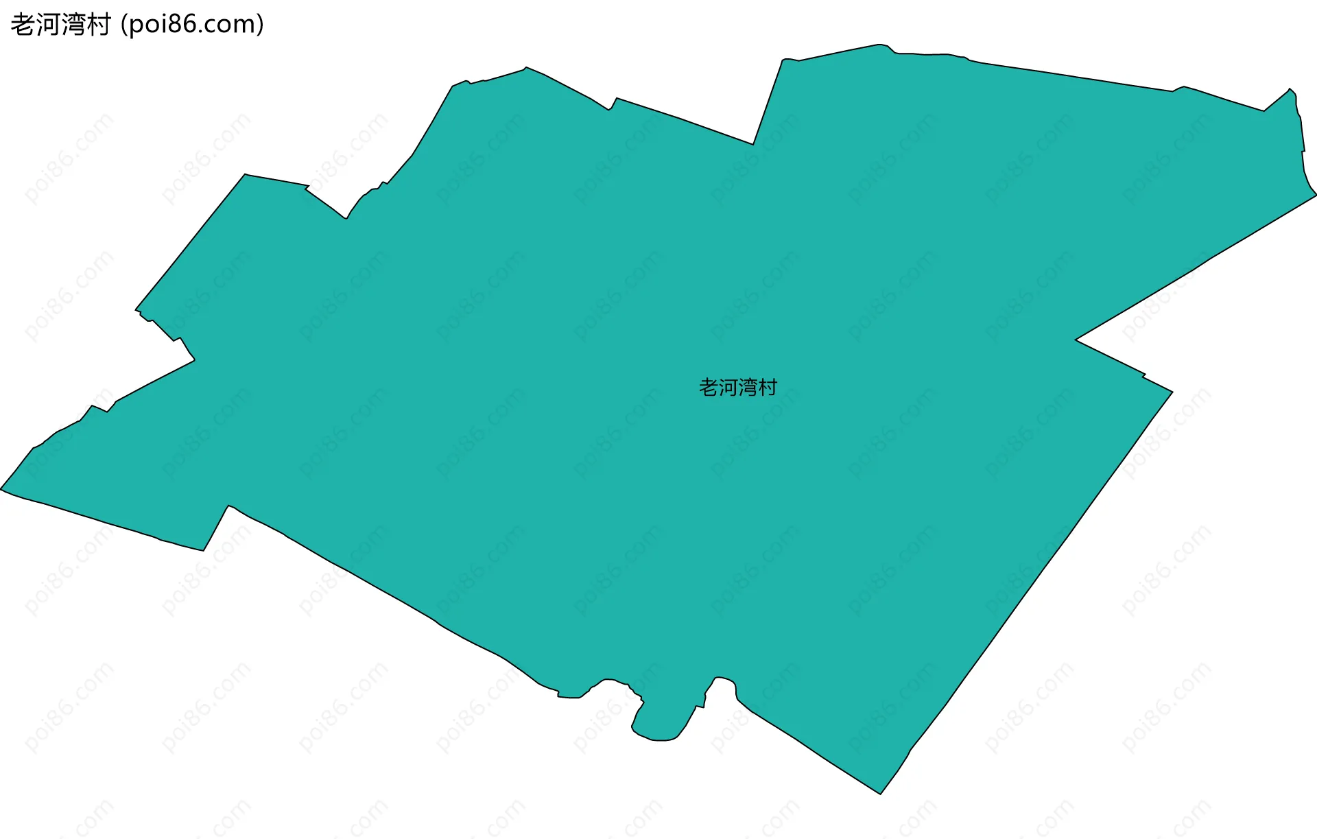 老河湾村边界地图