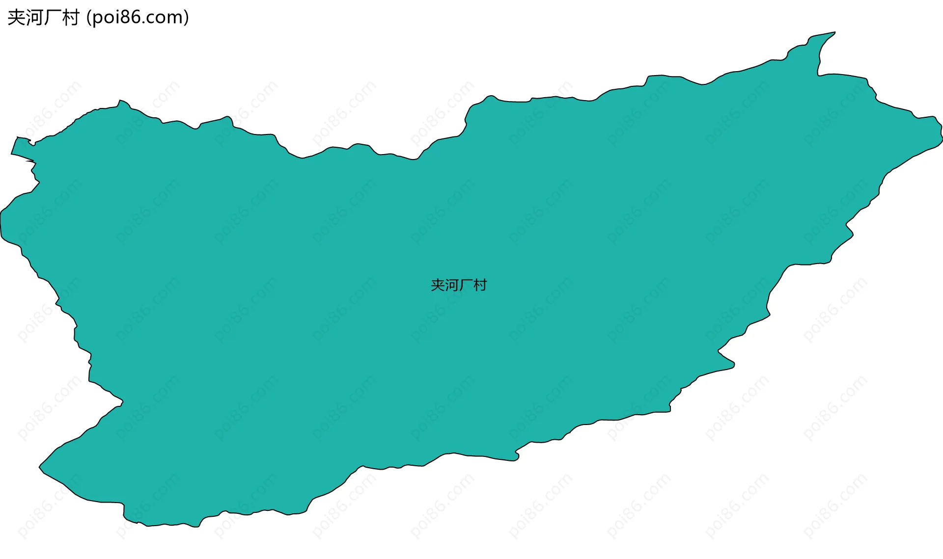 夹河厂村边界地图