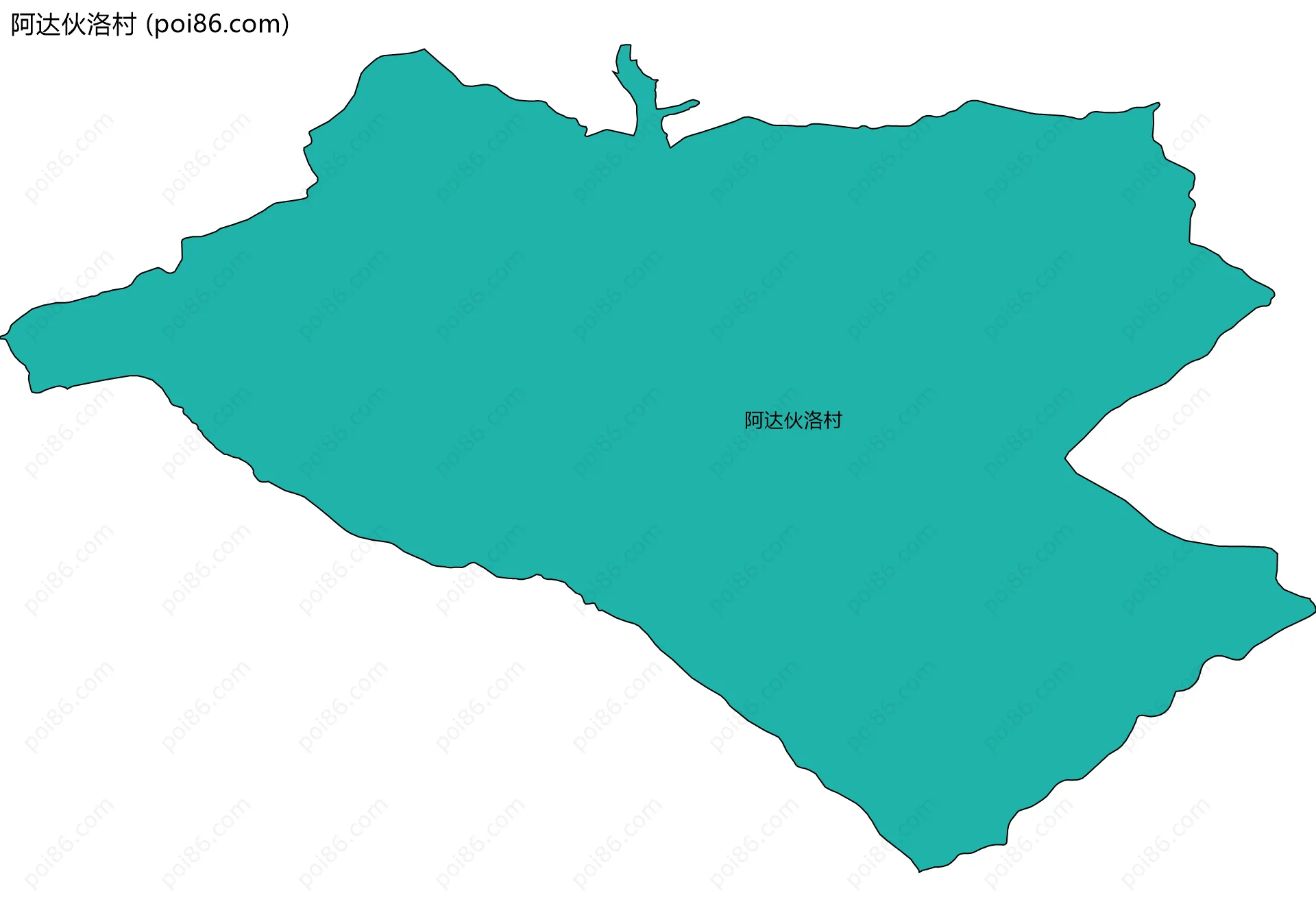 阿达伙洛村边界地图