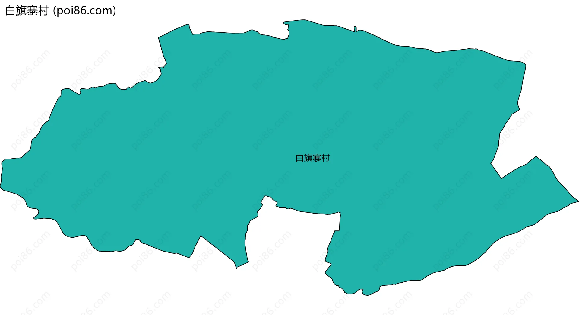 白旗寨村边界地图