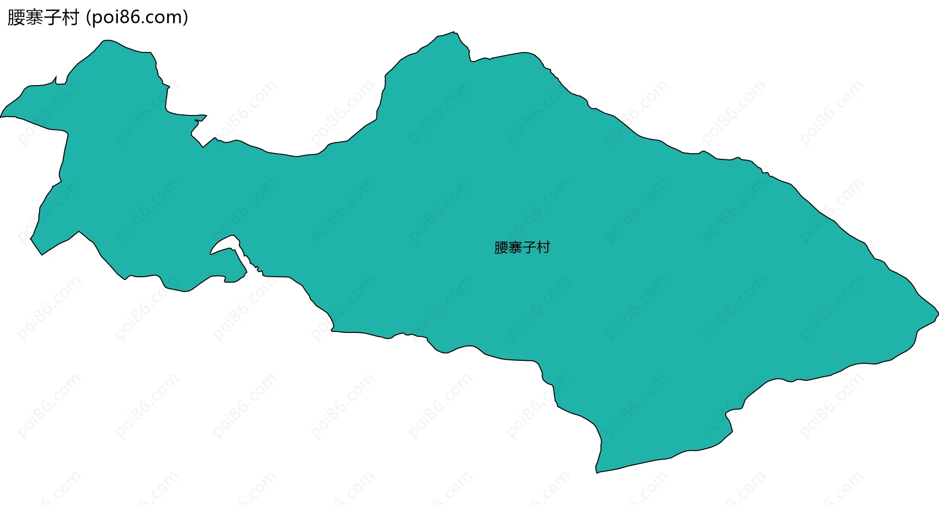 腰寨子村边界地图