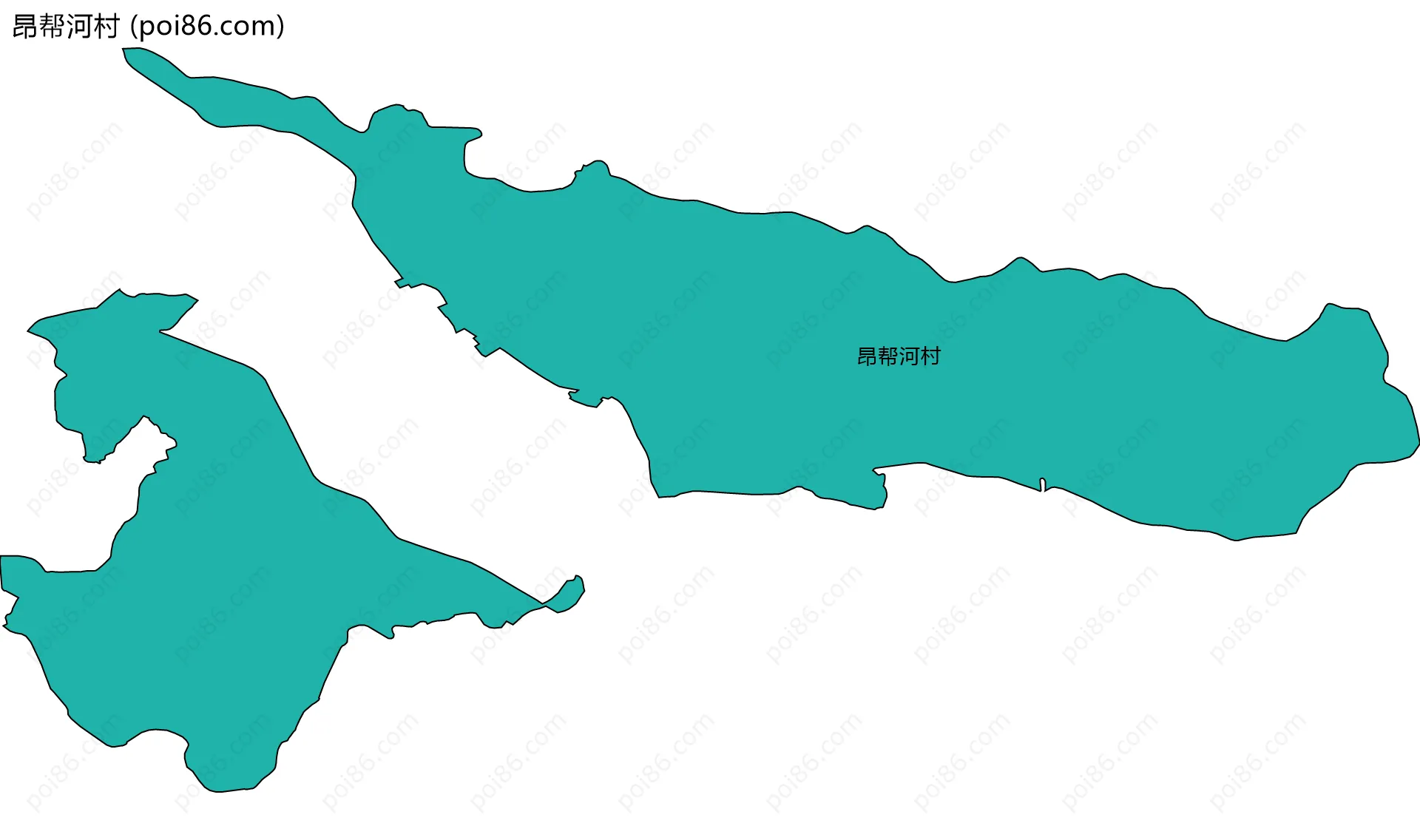 昂帮河村边界地图