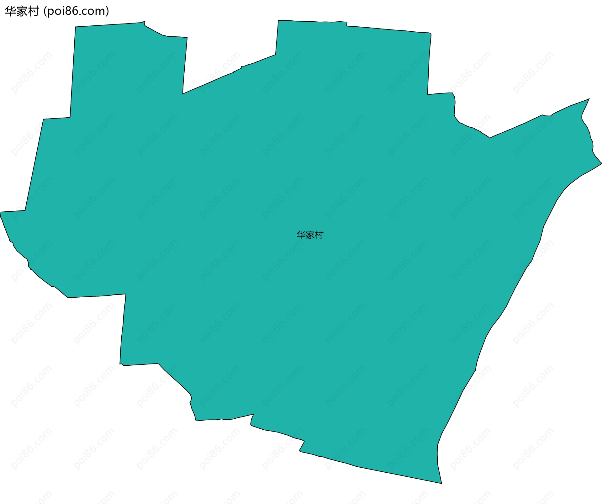 华家村边界地图