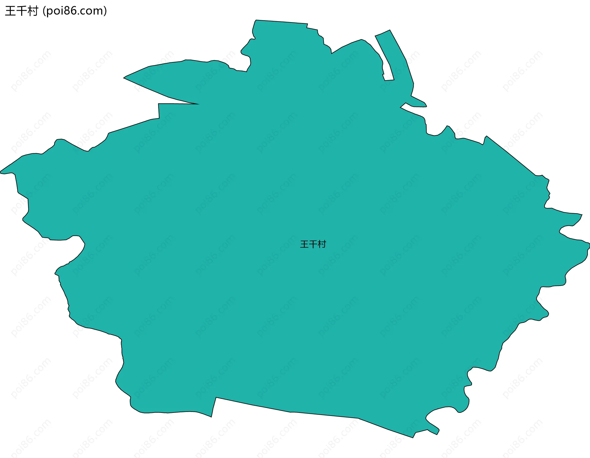 王千村边界地图