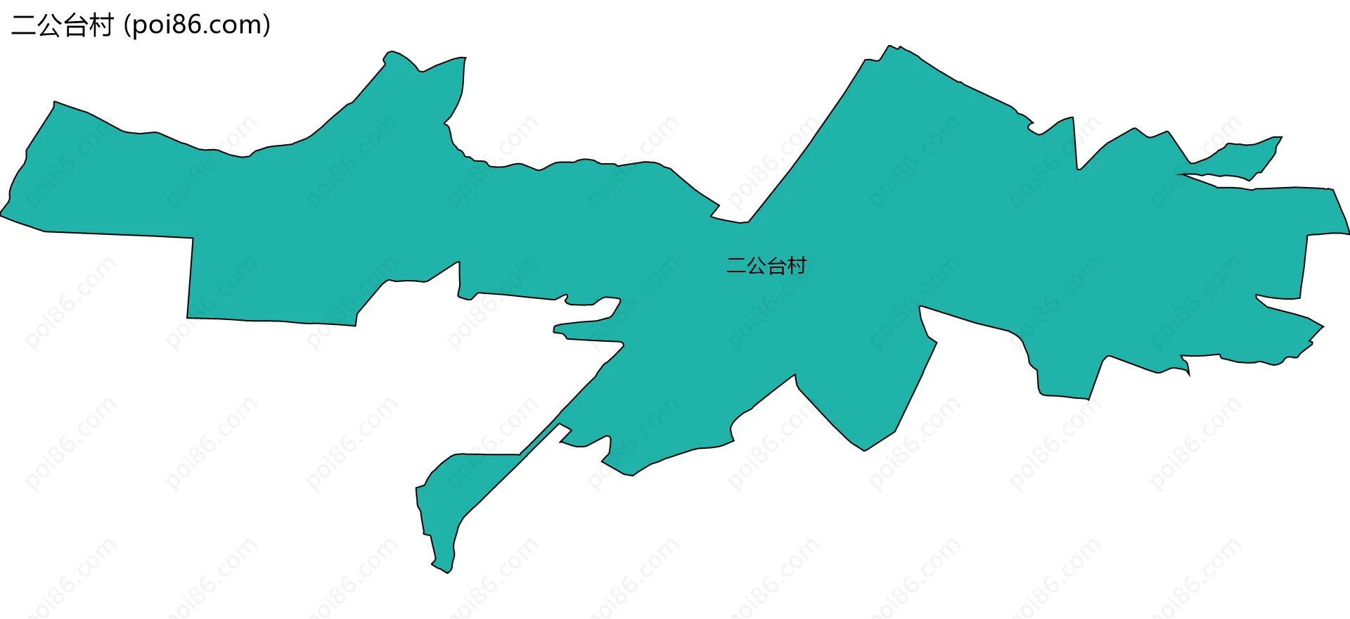 二公台村边界地图