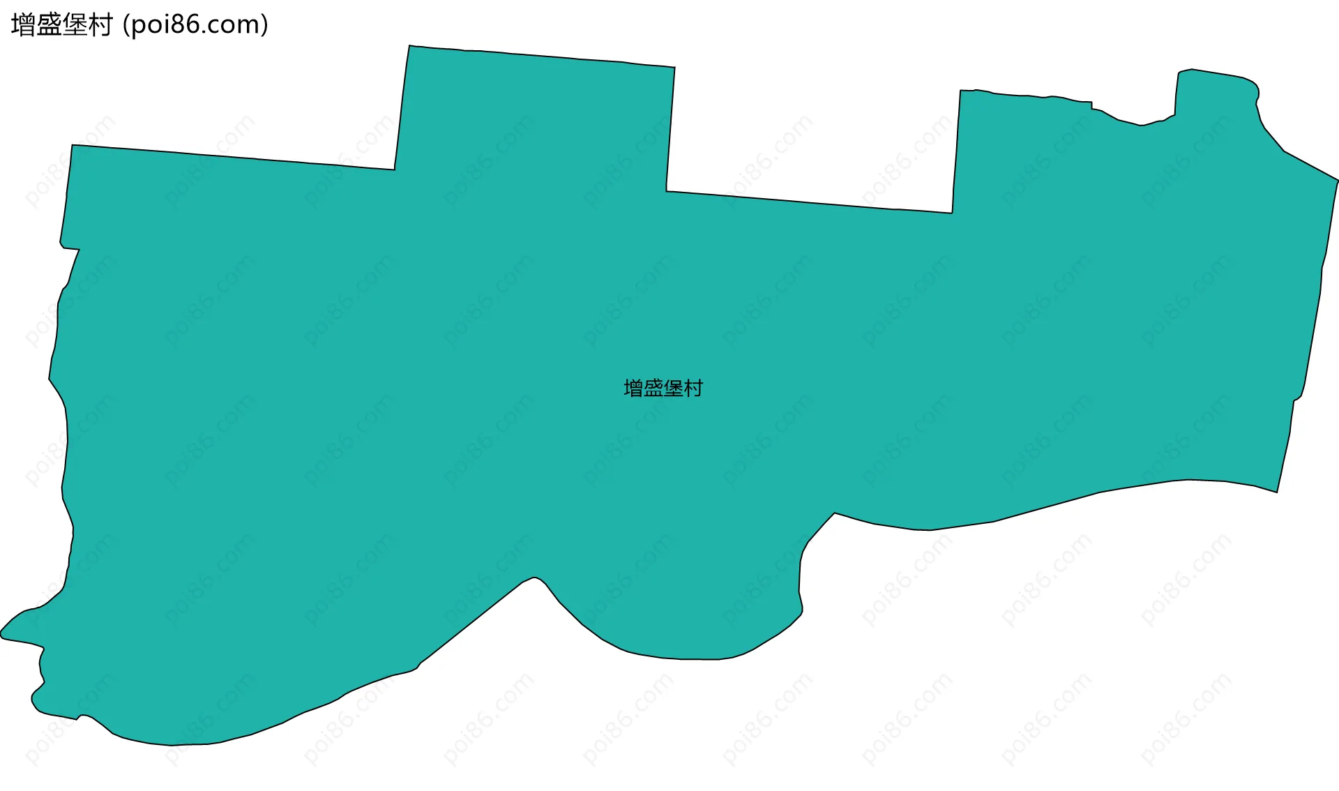 增盛堡村边界地图