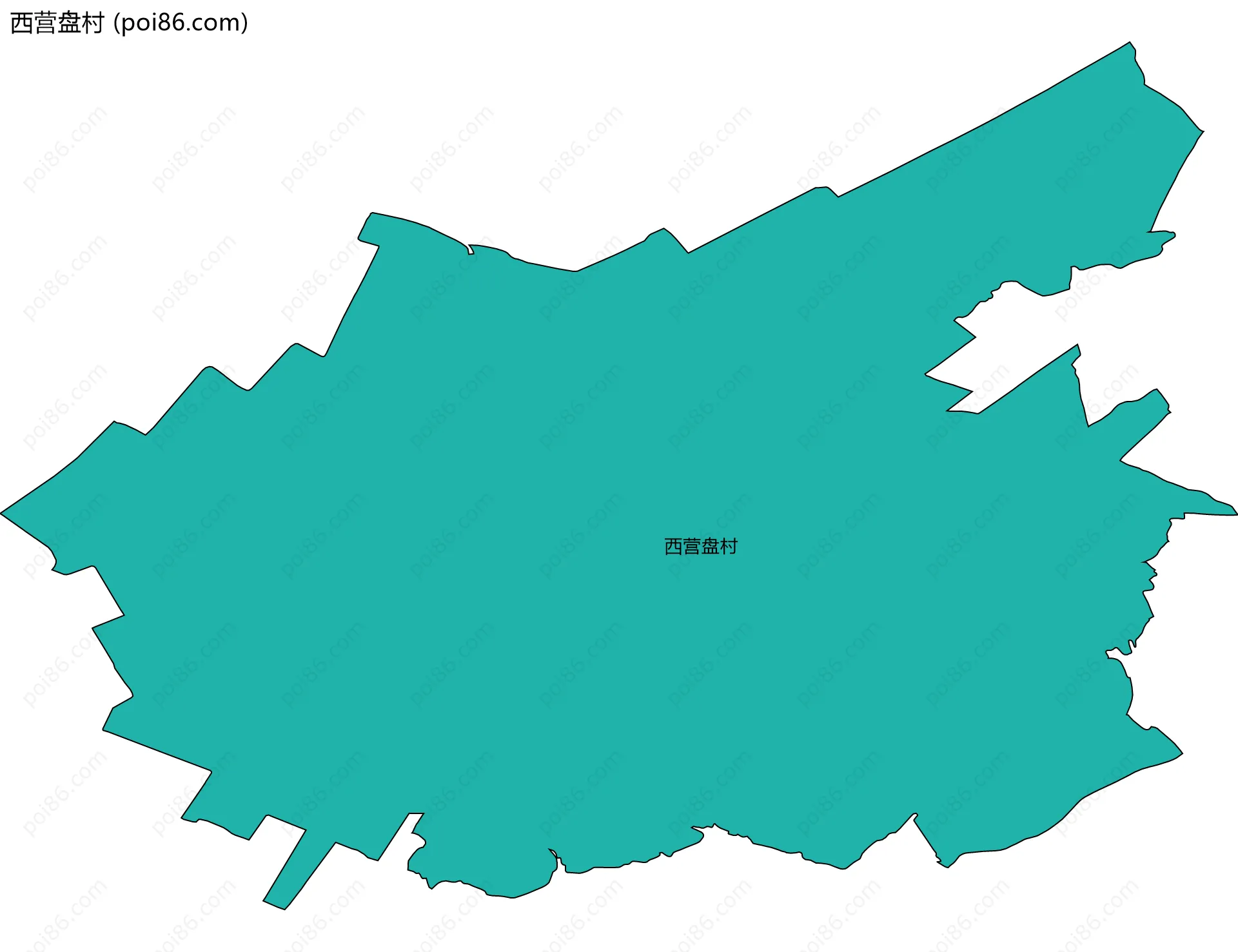 西营盘村边界地图