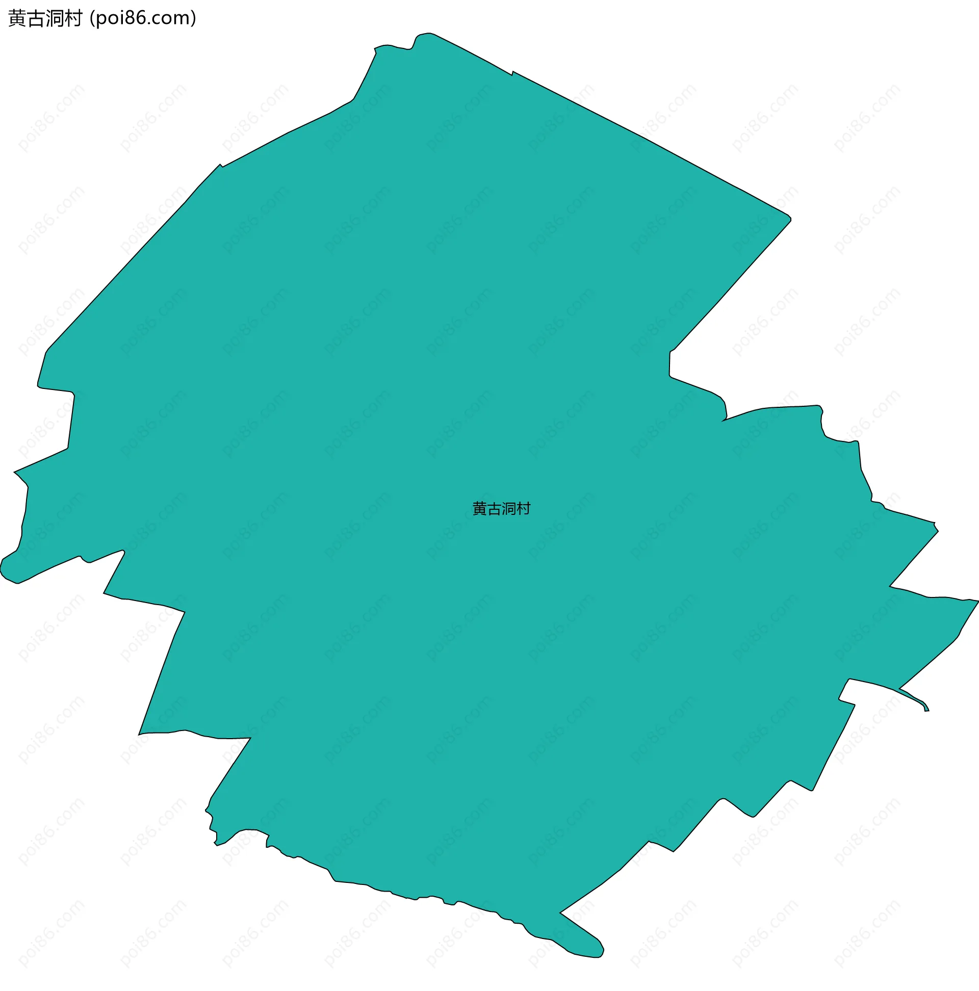 黄古洞村边界地图