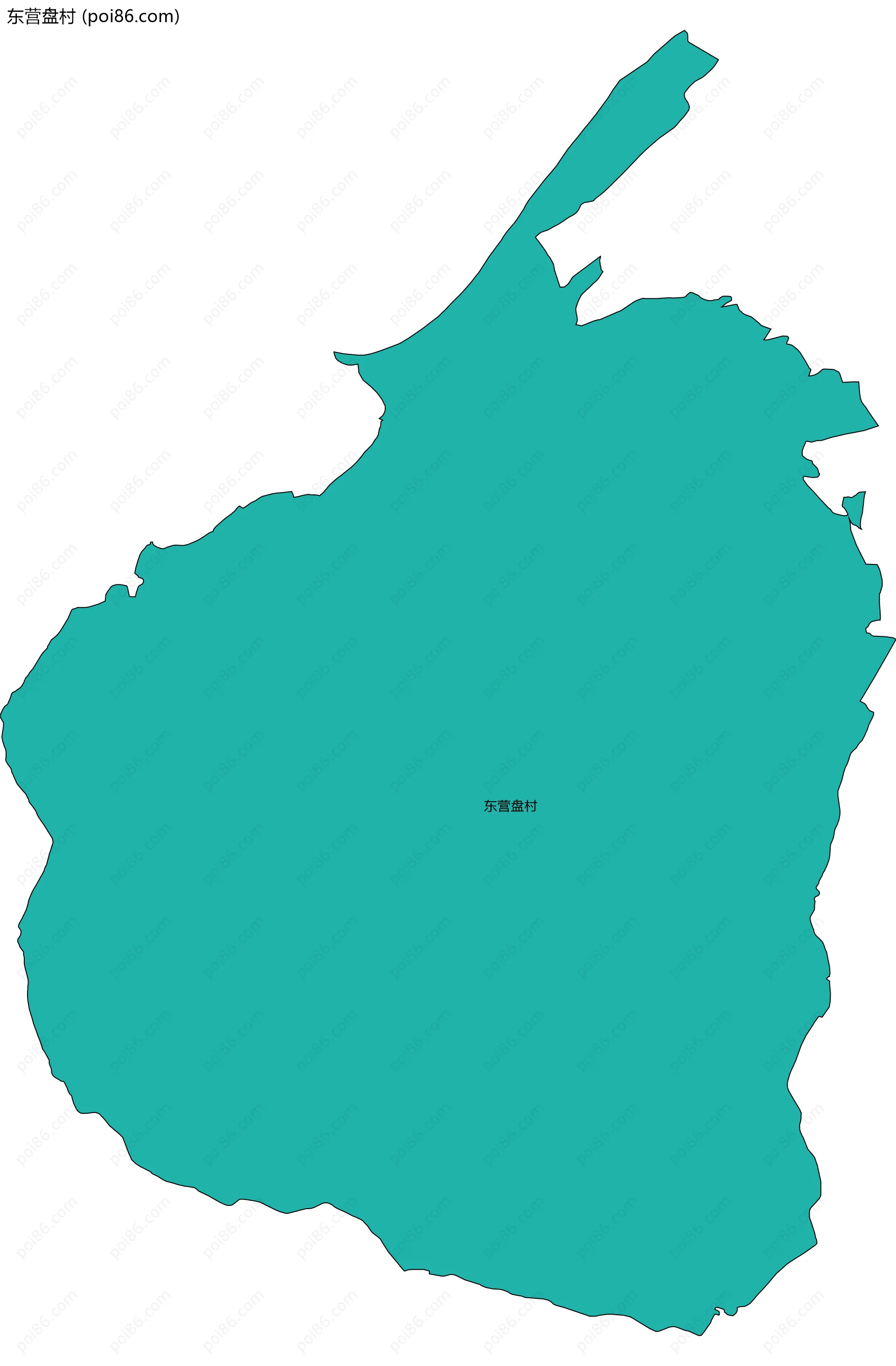 东营盘村边界地图