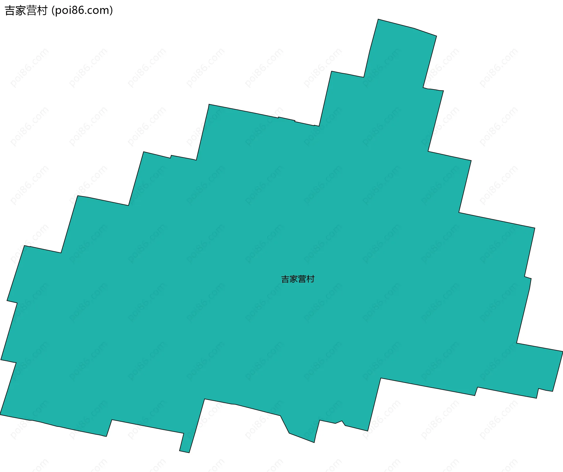 吉家营村边界地图