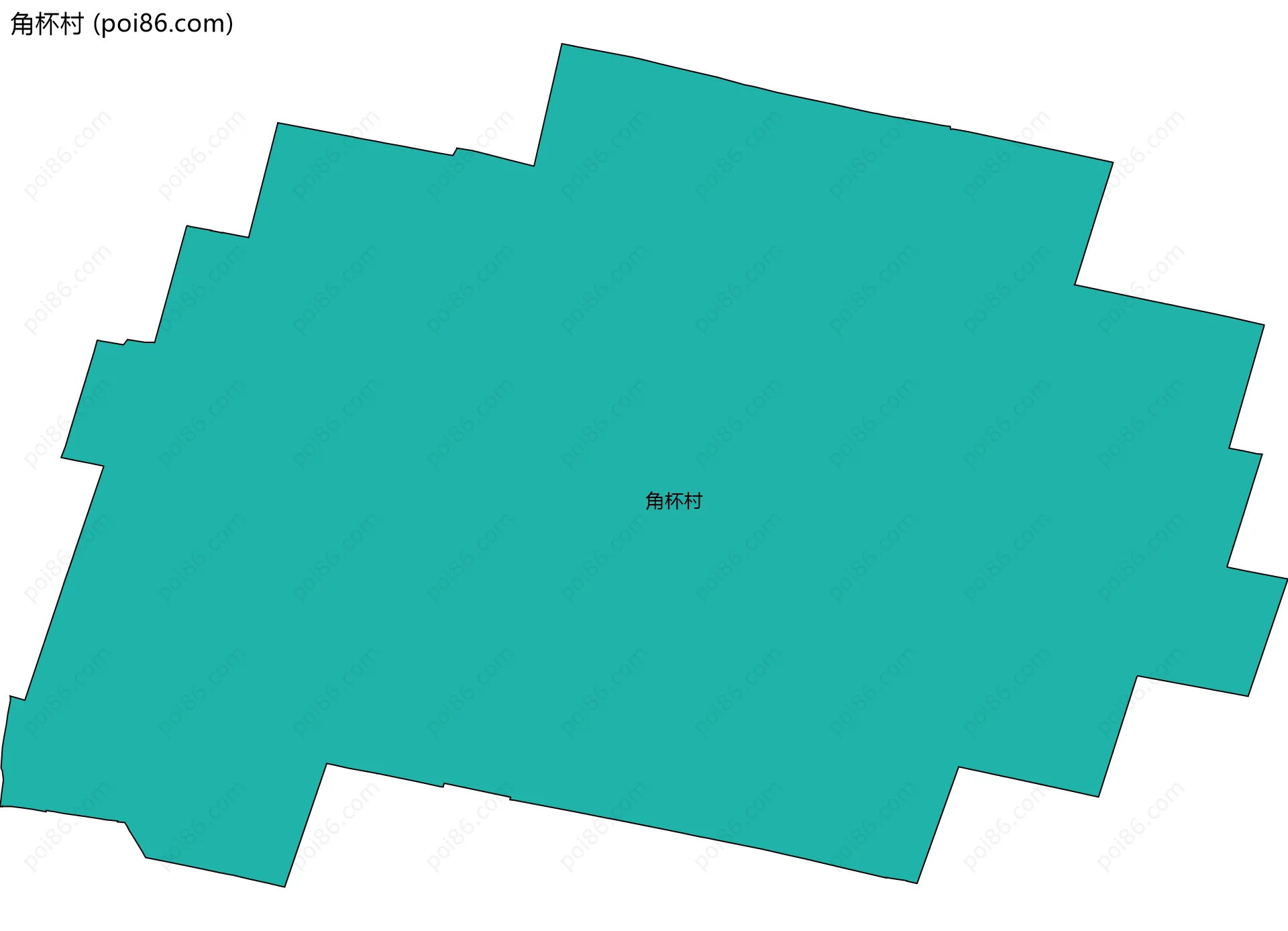角杯村边界地图