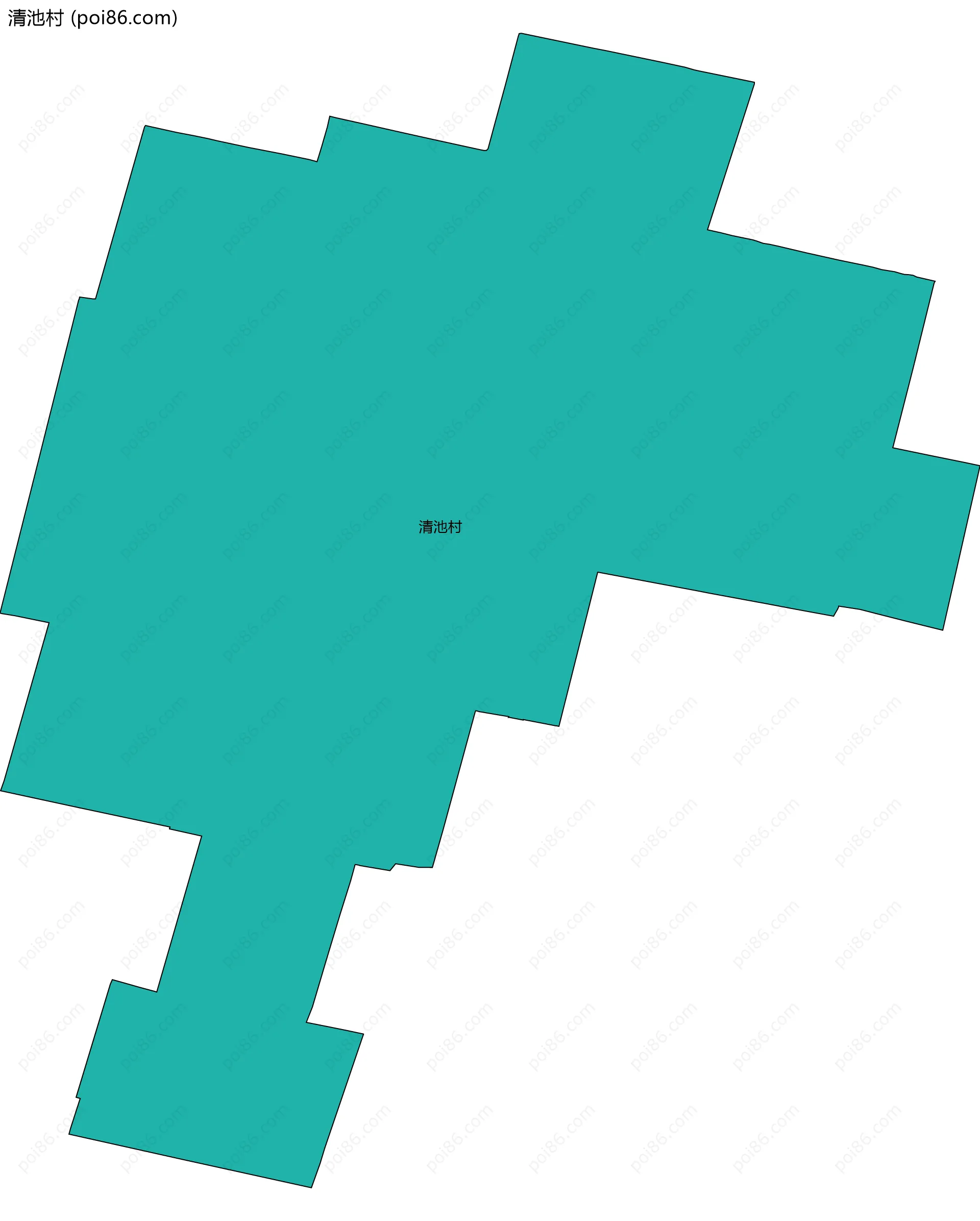 清池村边界地图