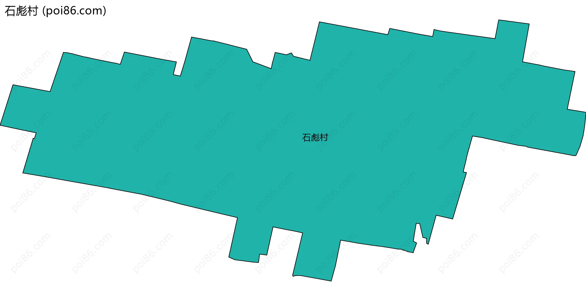 石彪村边界地图