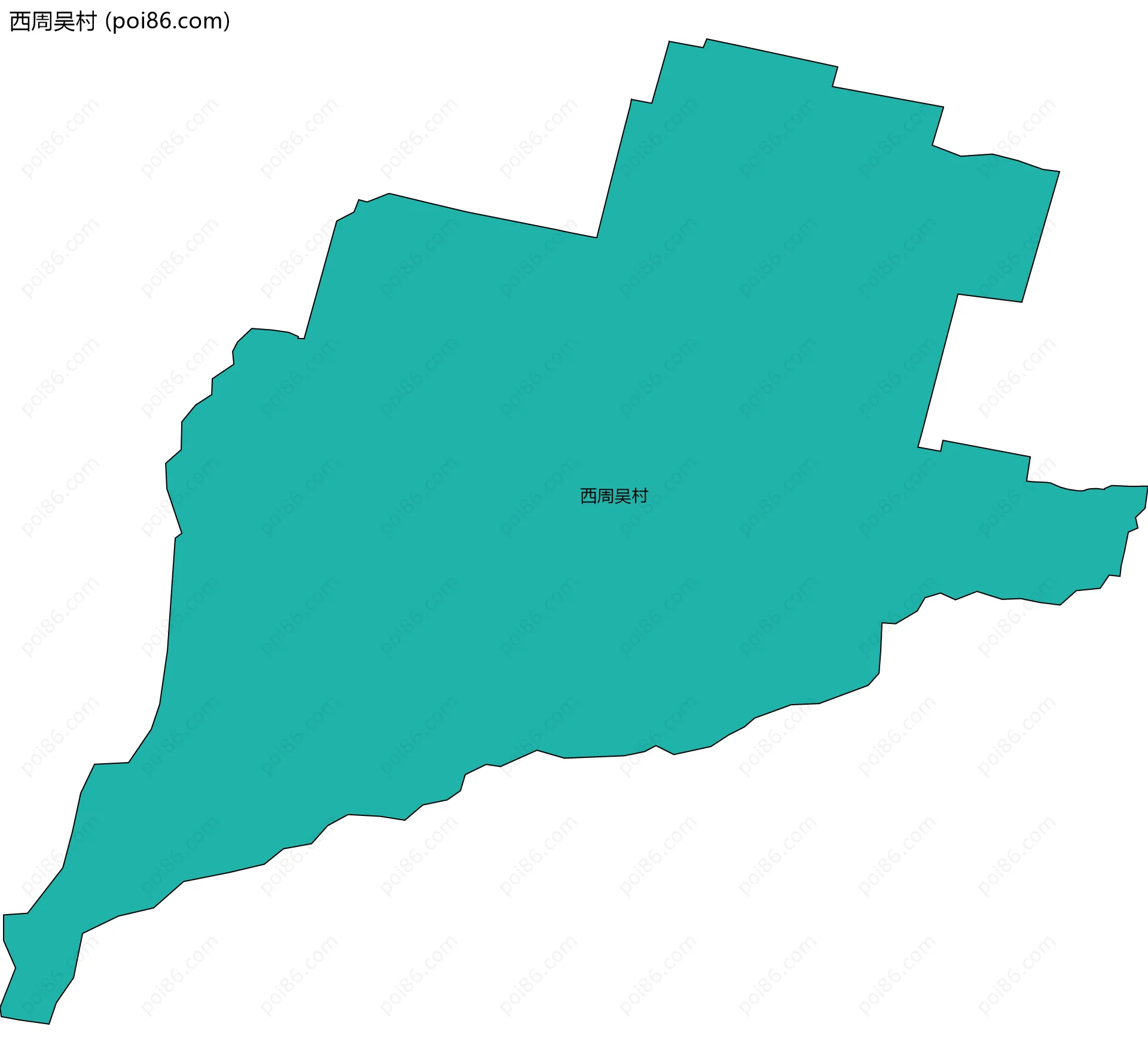 西周吴村边界地图