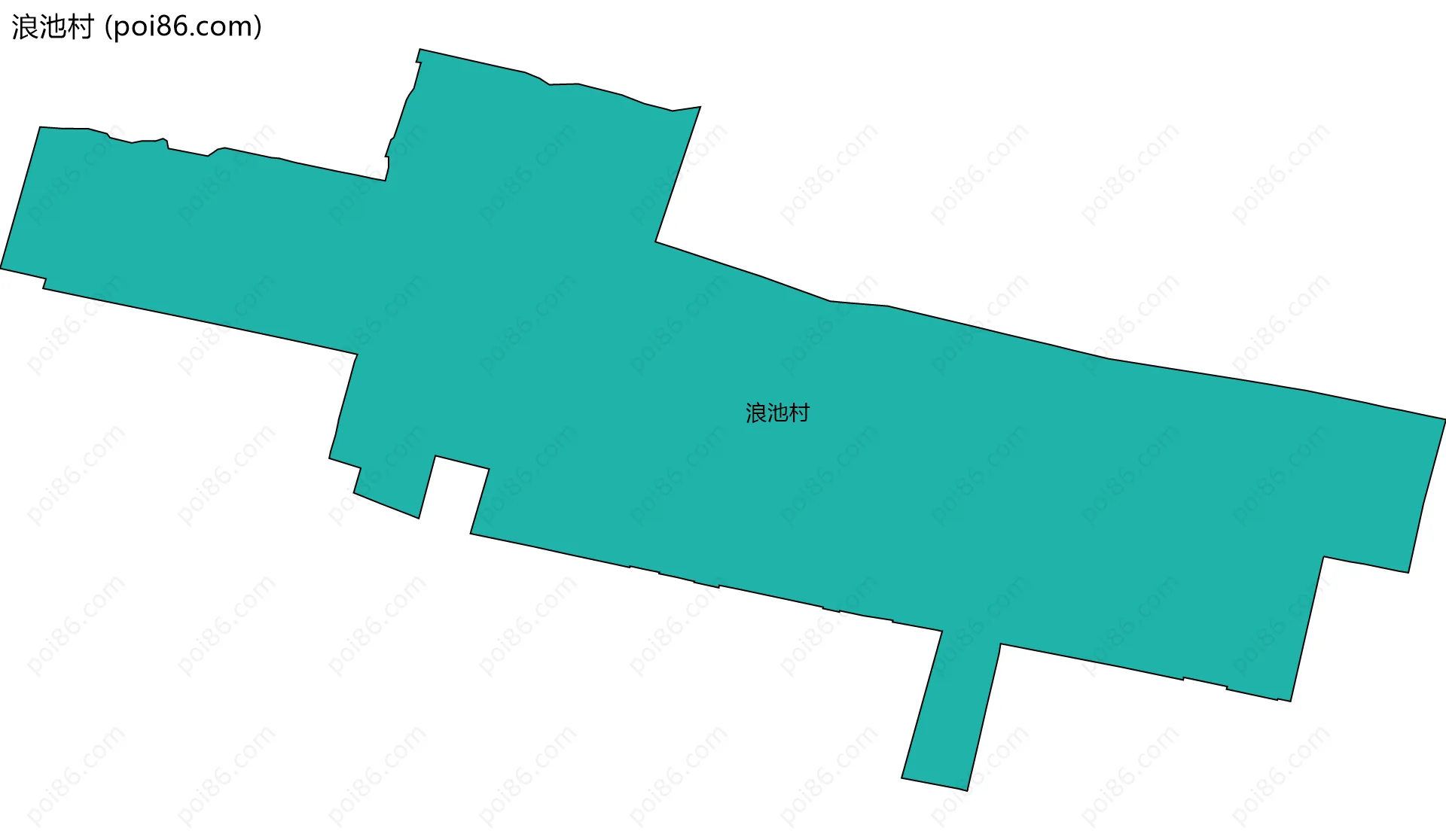 浪池村边界地图