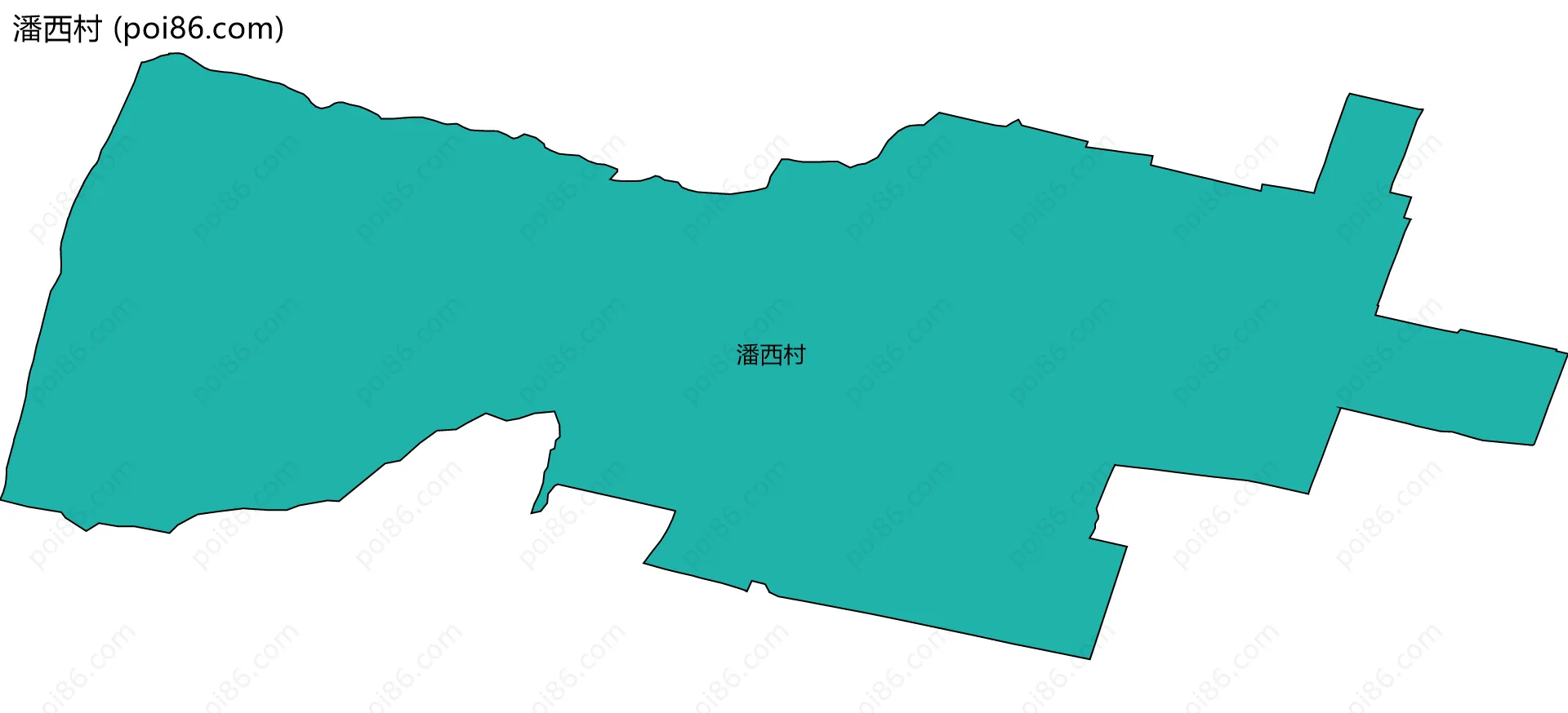 潘西村边界地图