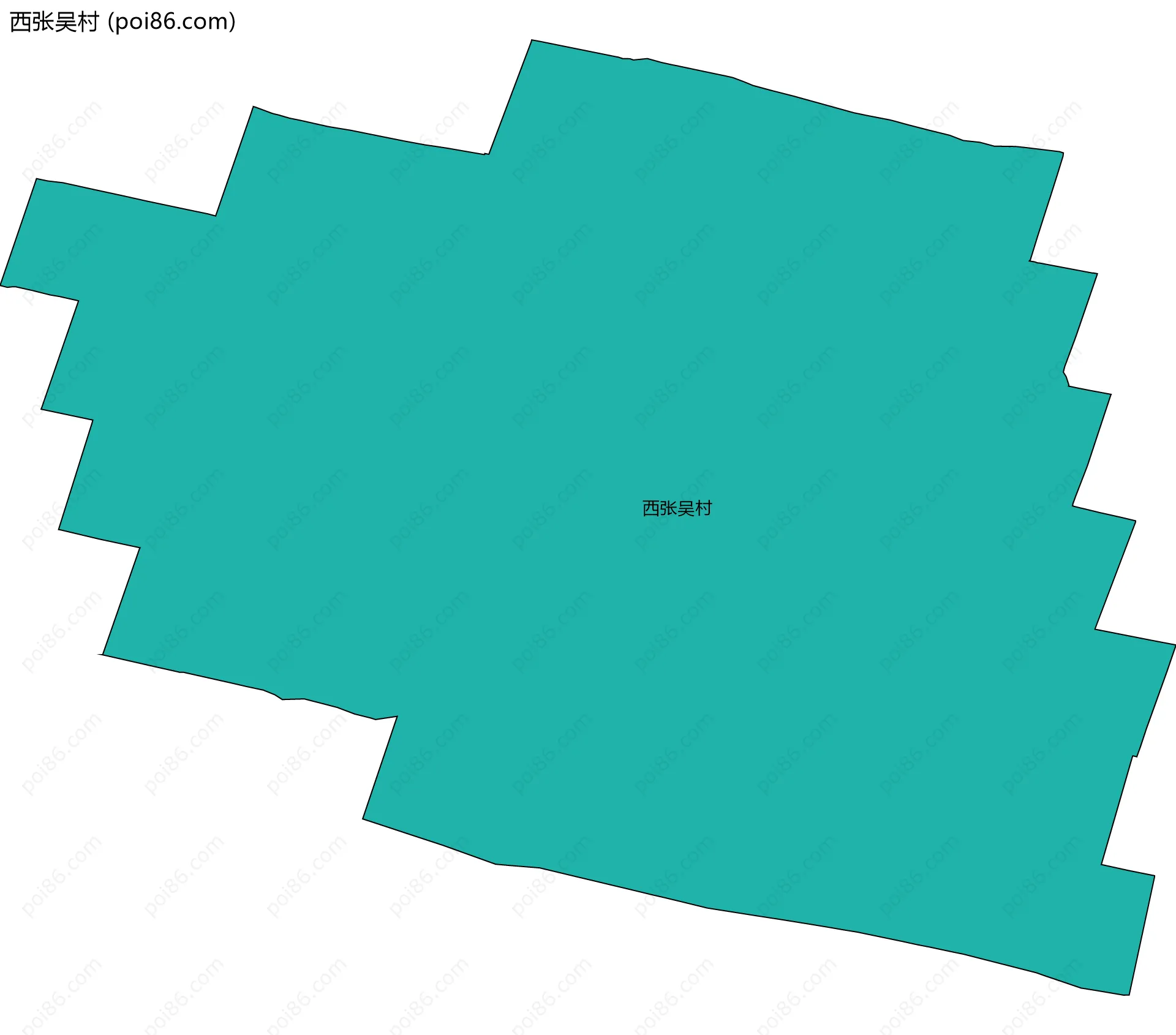 西张吴村边界地图